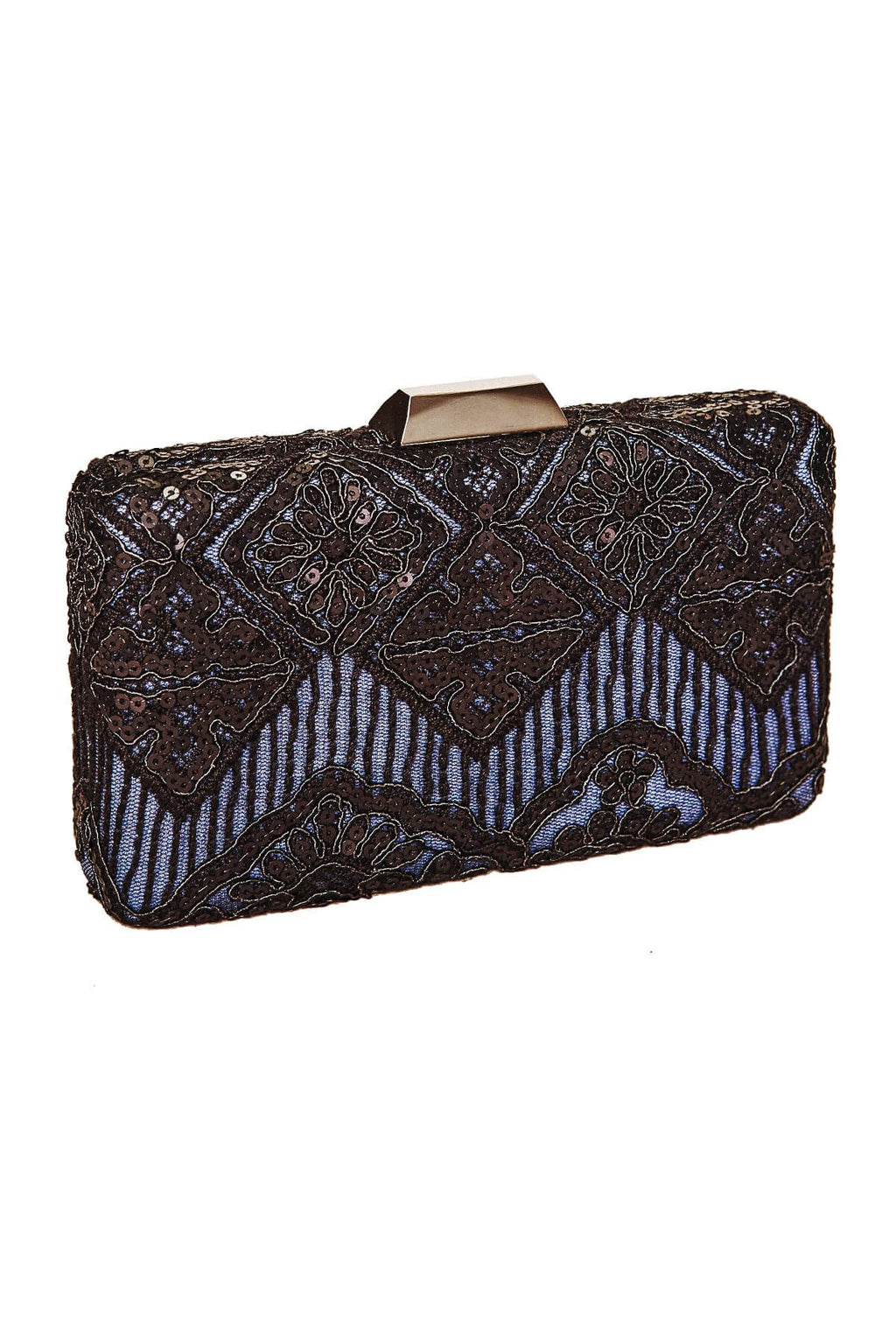 Choy Sequin Embroidered Clutch