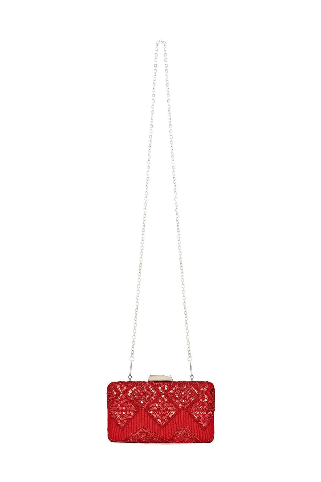 Choy Sequin Embroidered Clutch