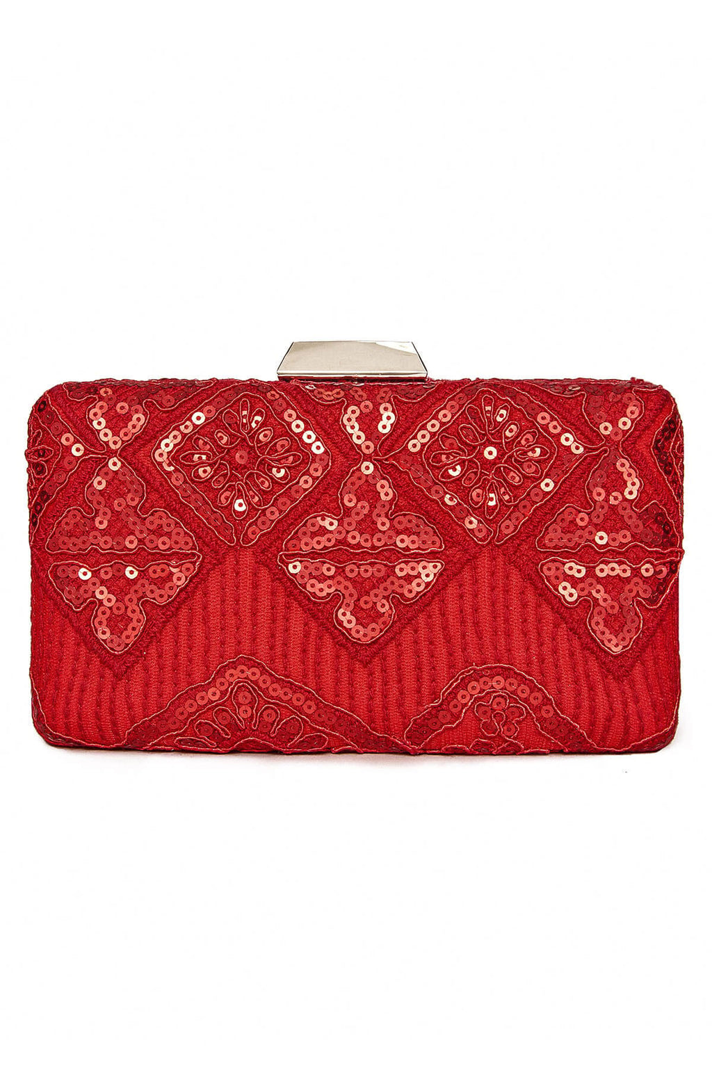 Choy Sequin Embroidered Clutch