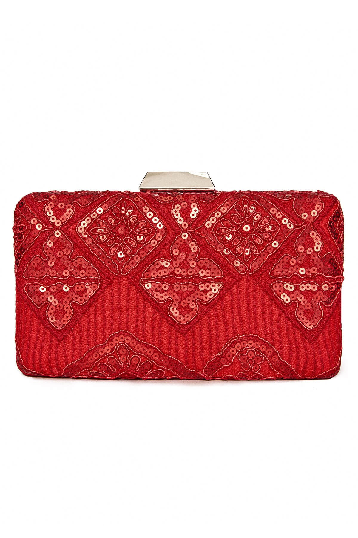 Choy Sequin Embroidered Clutch