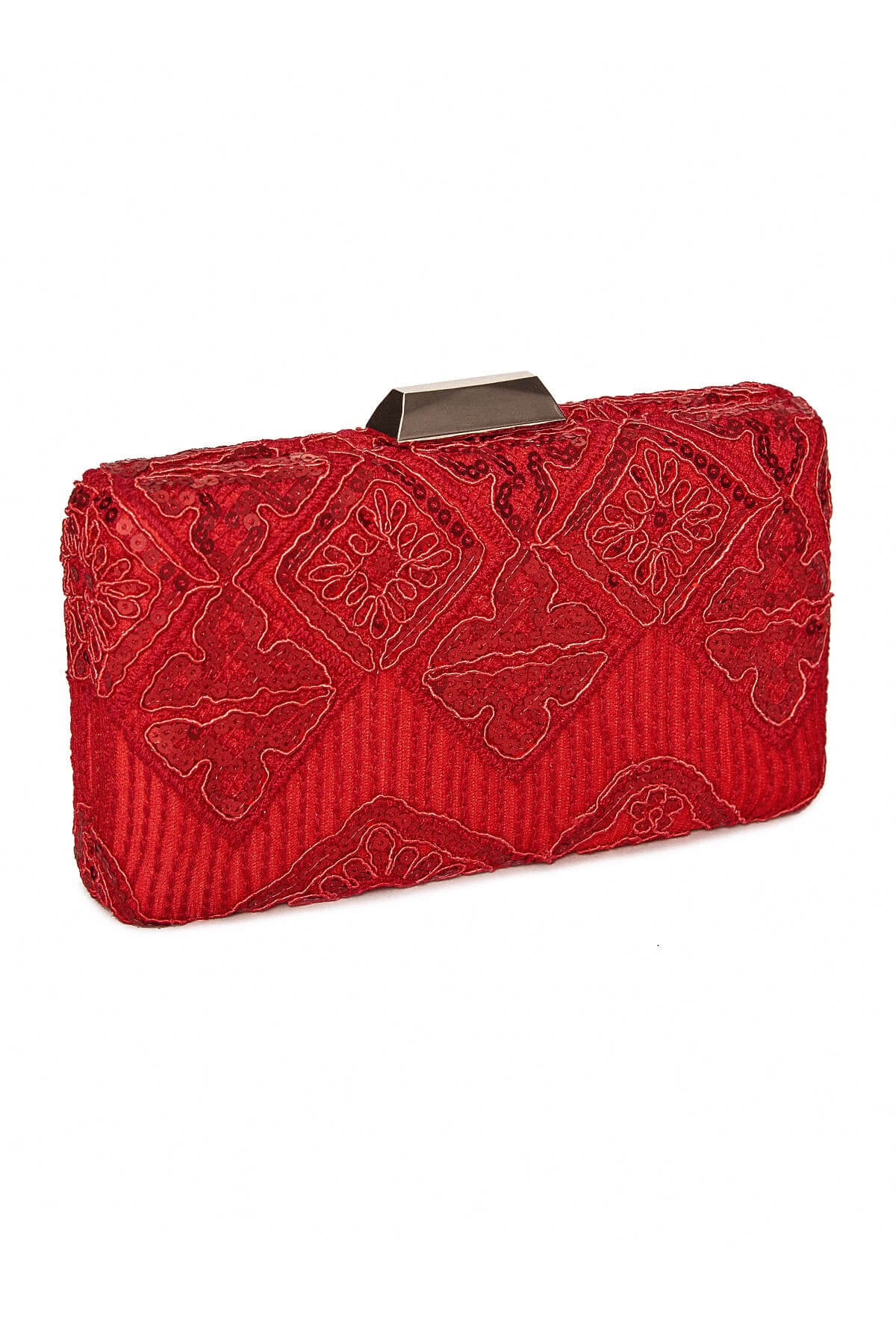 Choy Sequin Embroidered Clutch