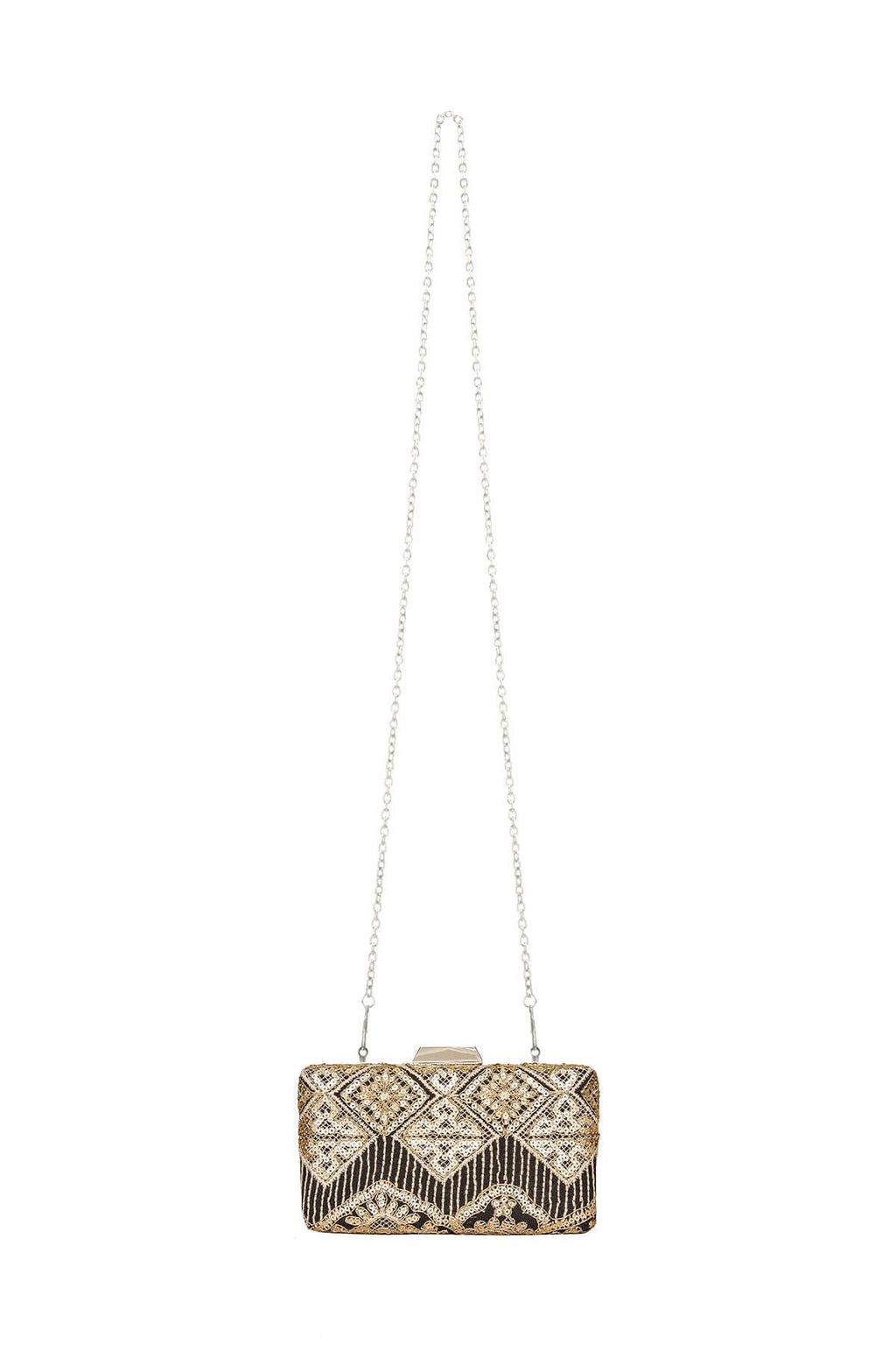 Choy Sequin Embroidered Clutch
