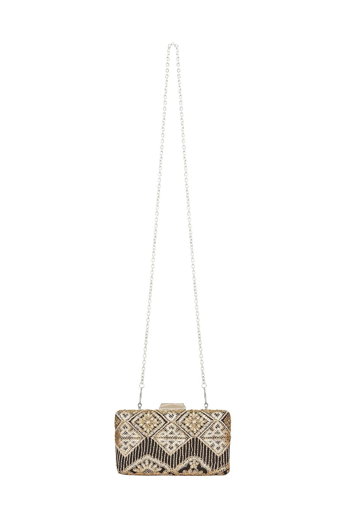 Choy Sequin Embroidered Clutch