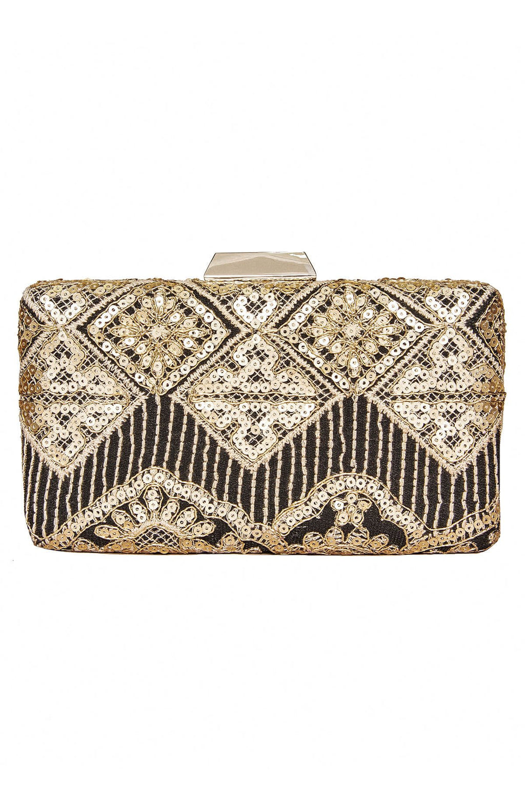 Choy Sequin Embroidered Clutch