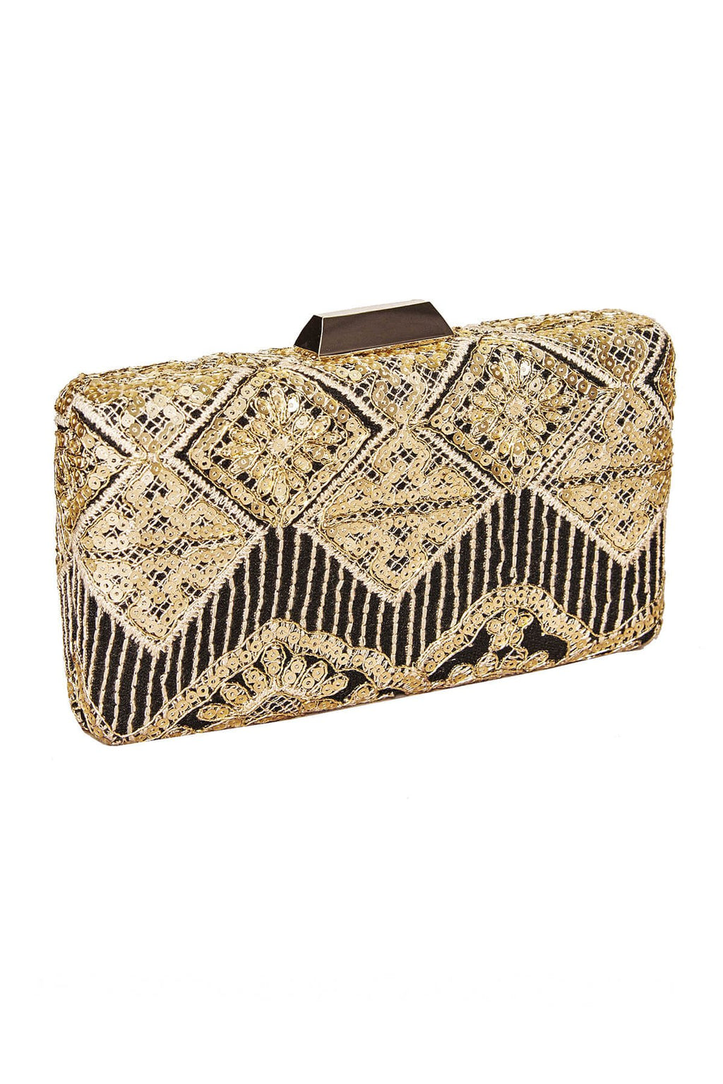 Choy Sequin Embroidered Clutch