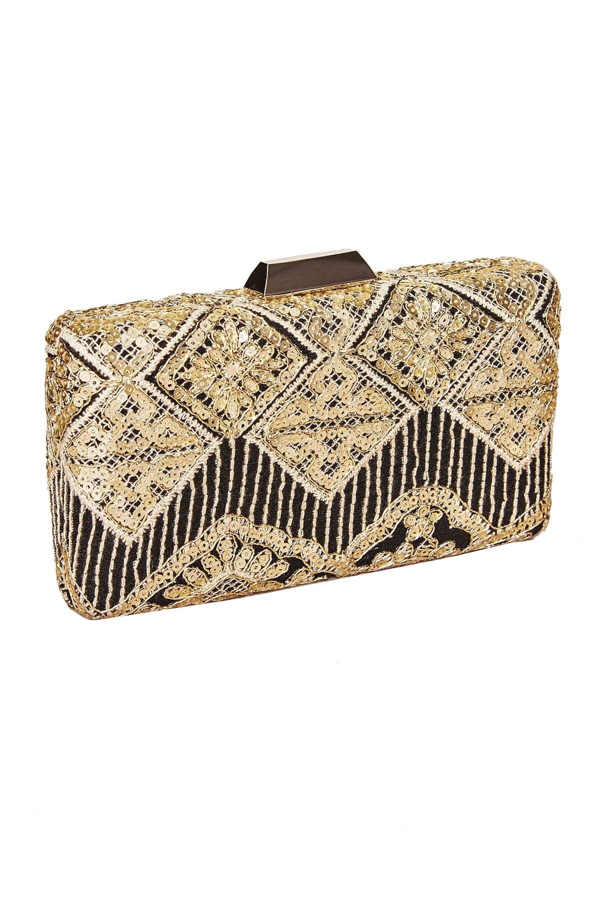 Choy Sequin Embroidered Clutch