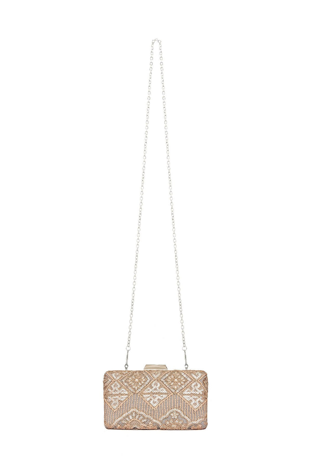 Choy Sequin Embroidered Clutch