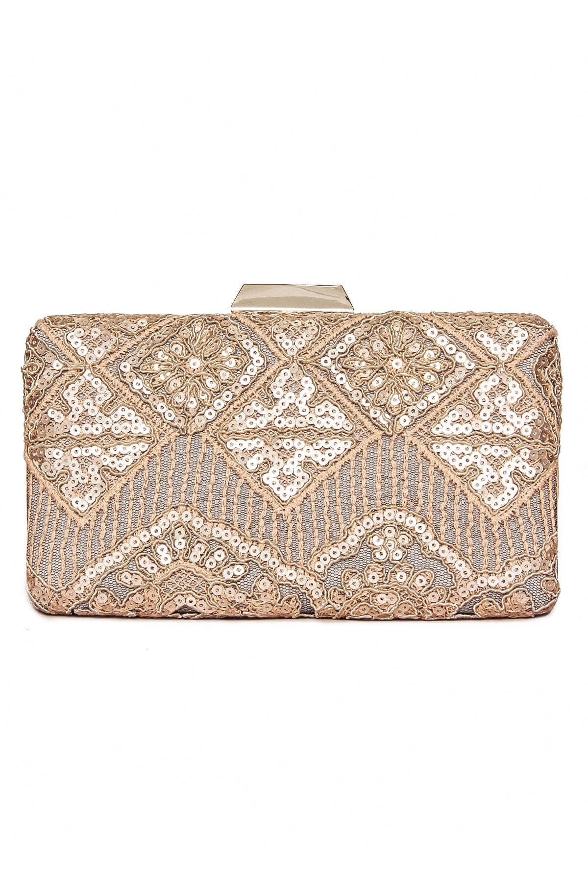 Choy Sequin Embroidered Clutch