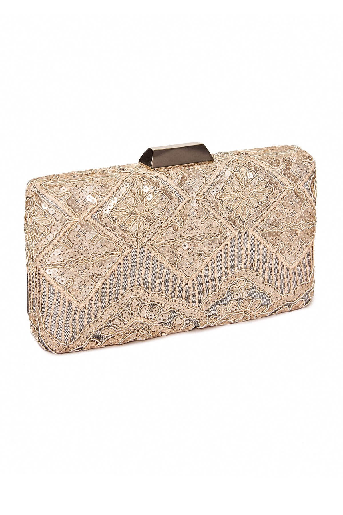 Choy Sequin Embroidered Clutch