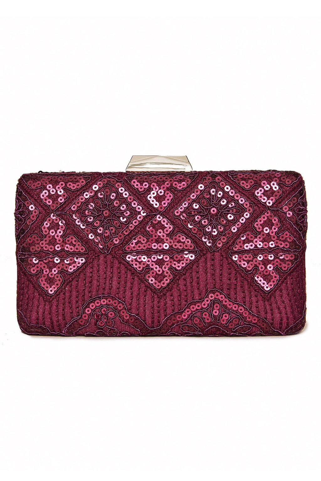 Choy Sequin Embroidered Clutch