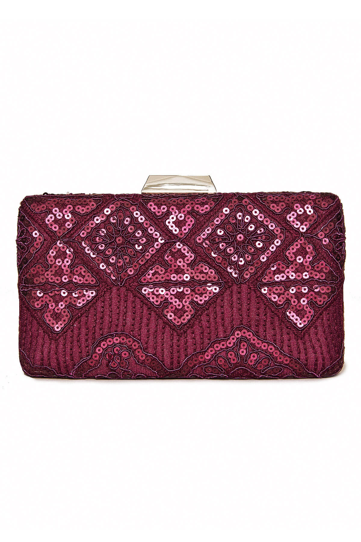 Choy Sequin Embroidered Clutch