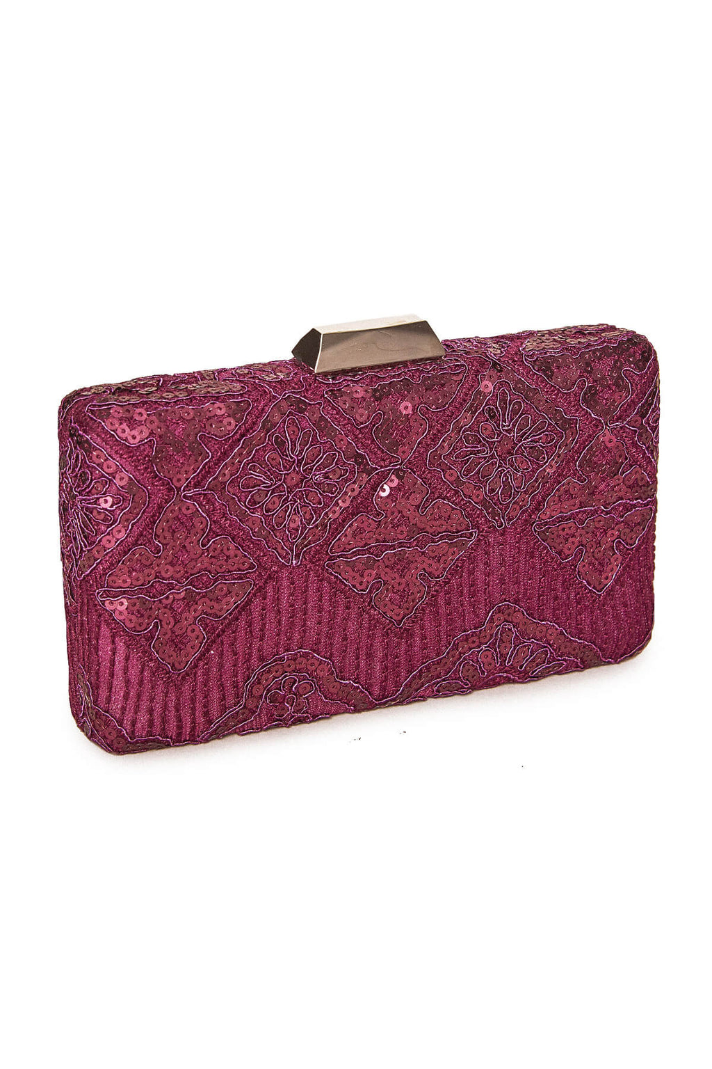 Choy Sequin Embroidered Clutch