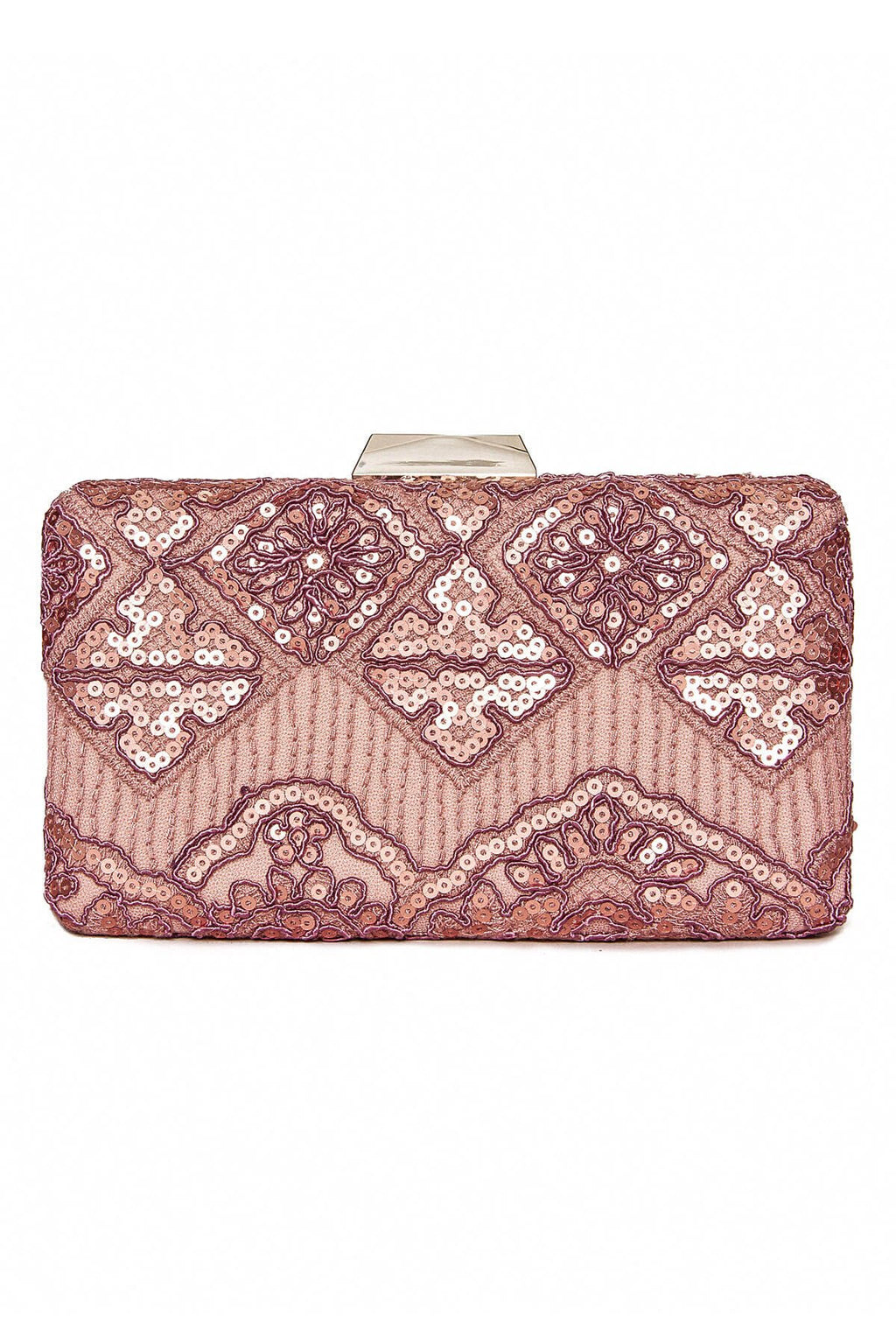 Choy Sequin Embroidered Clutch