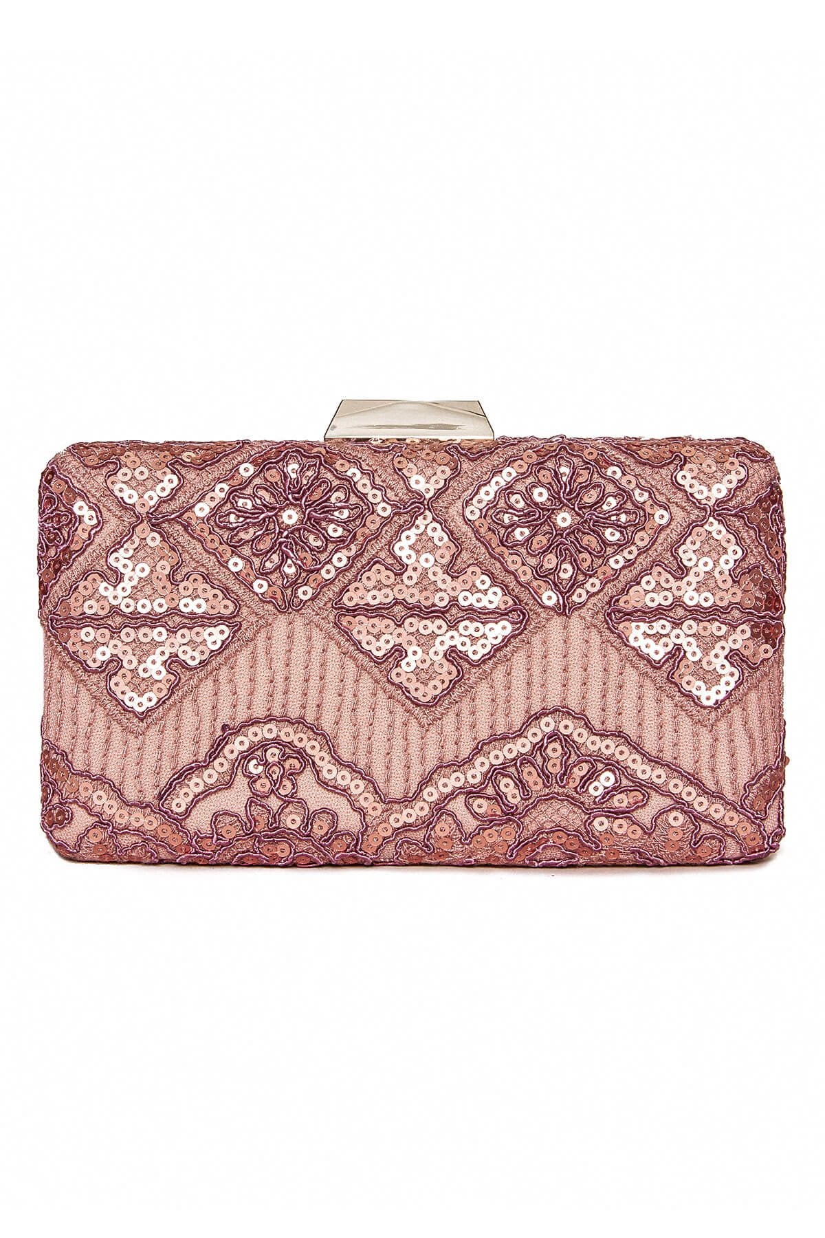 Choy Sequin Embroidered Clutch