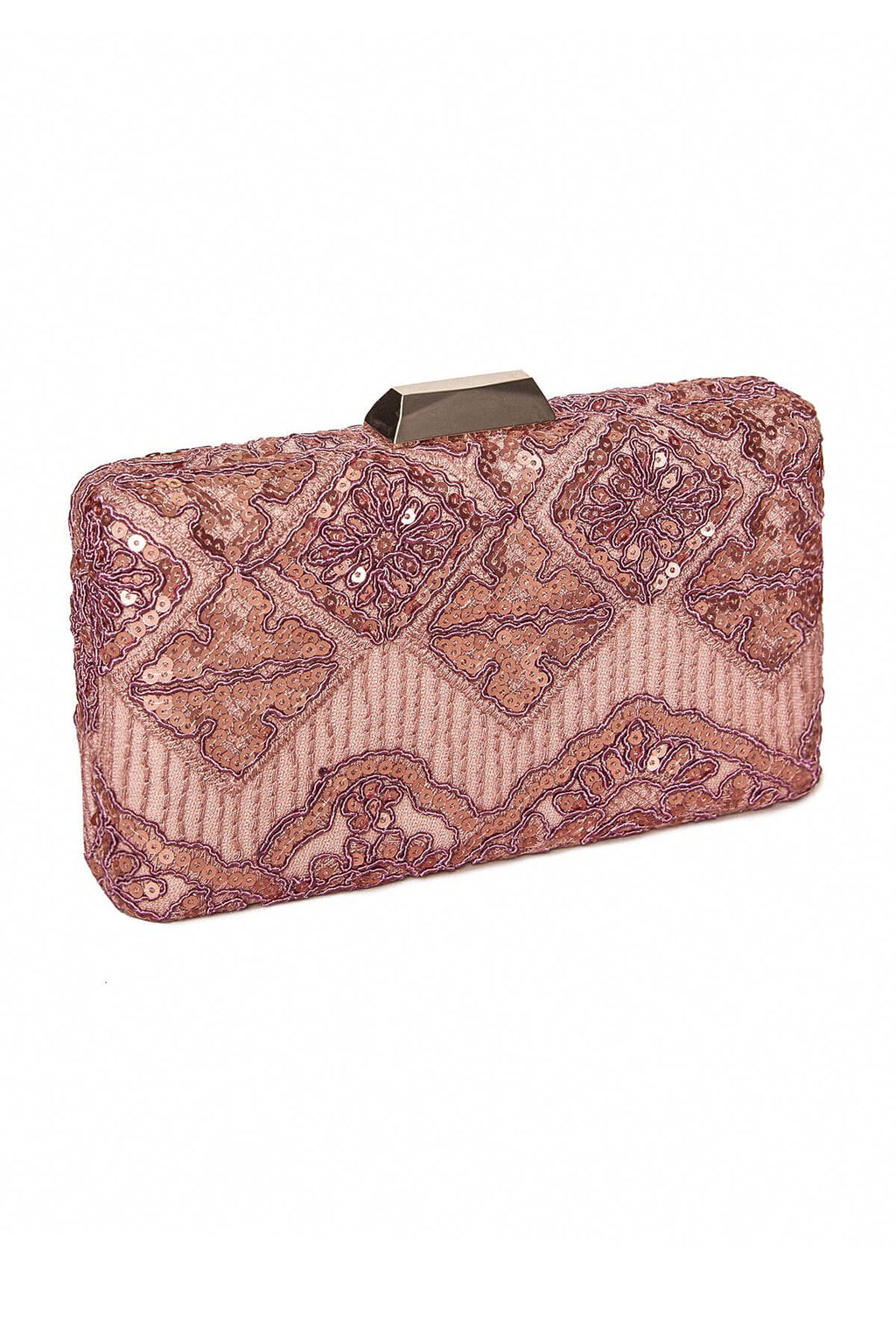 Choy Sequin Embroidered Clutch