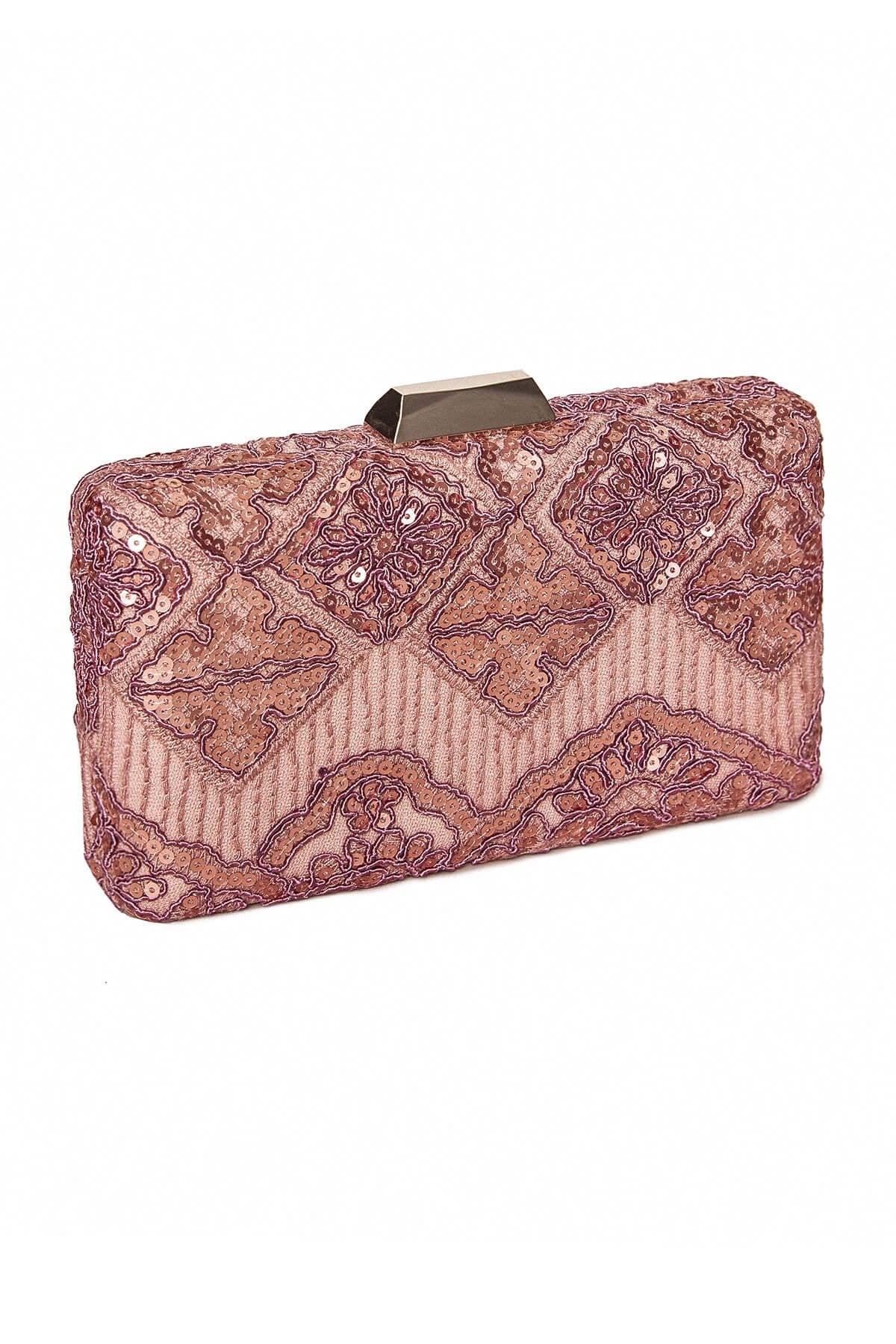 Choy Sequin Embroidered Clutch