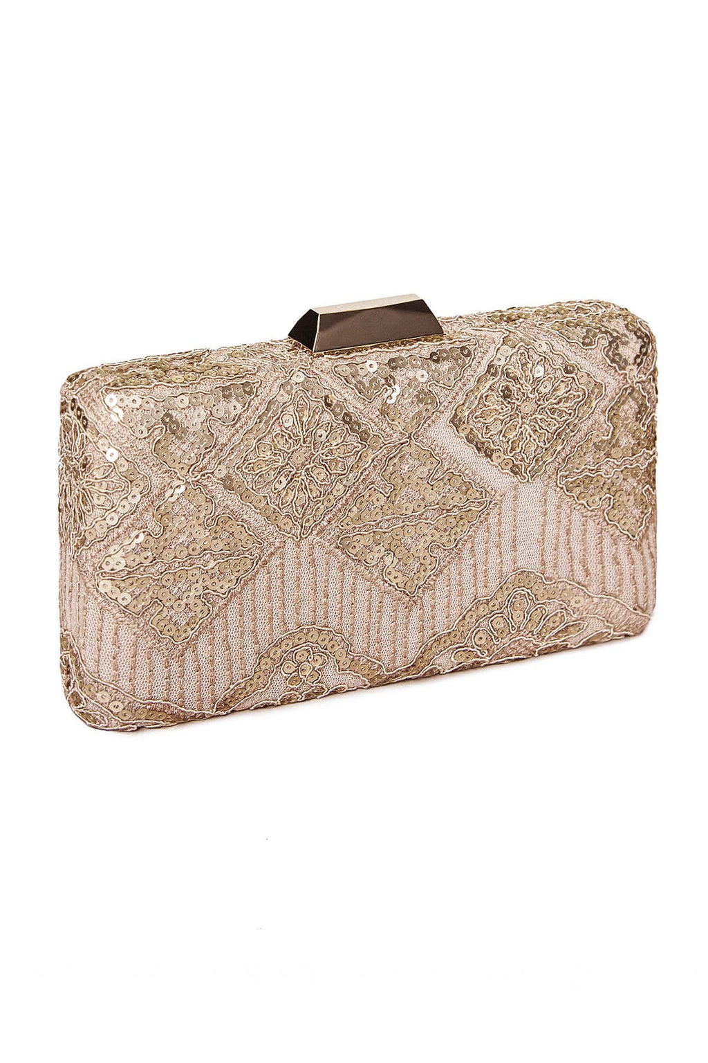 Choy Sequin Embroidered Clutch