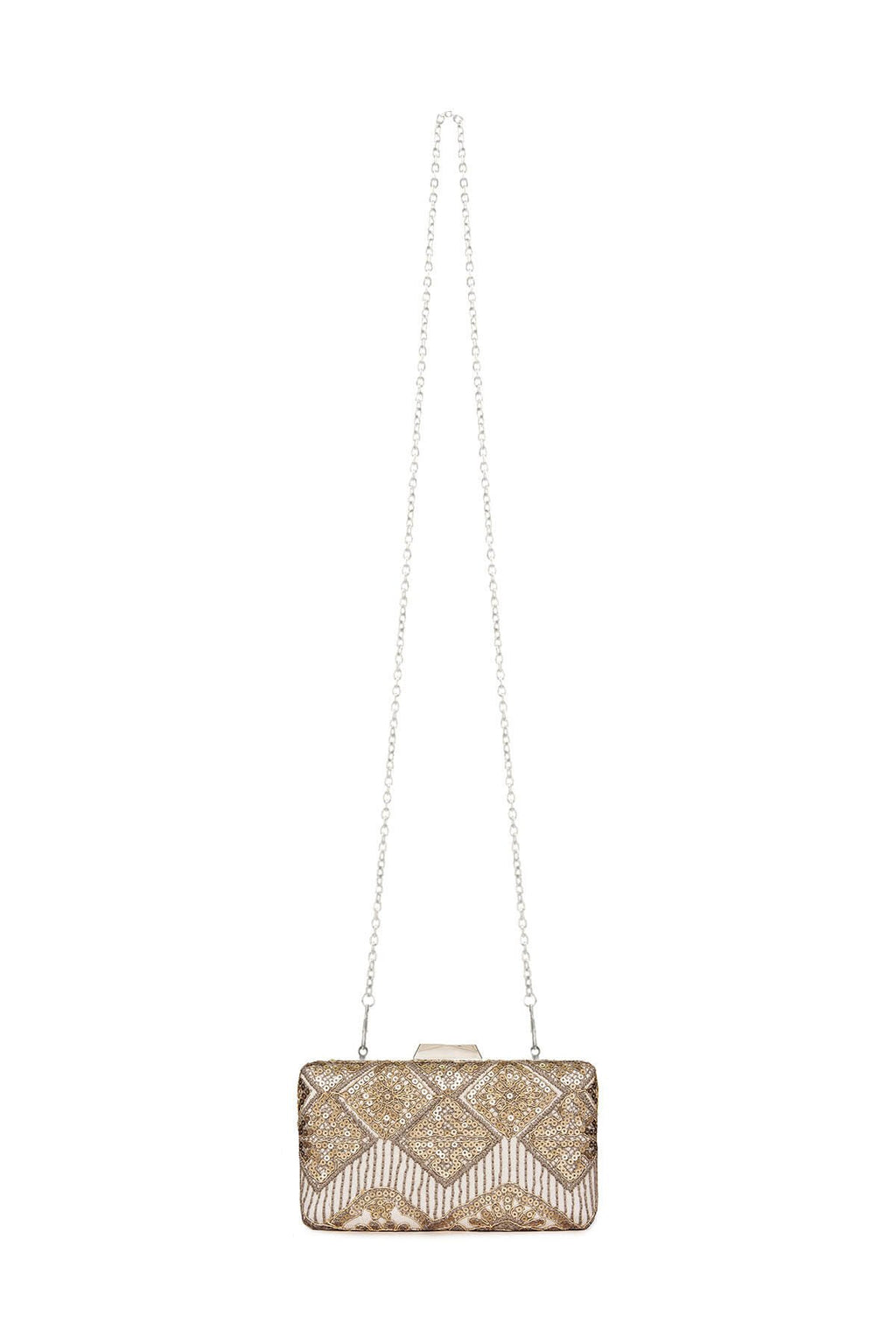 Choy Sequin Embroidered Clutch