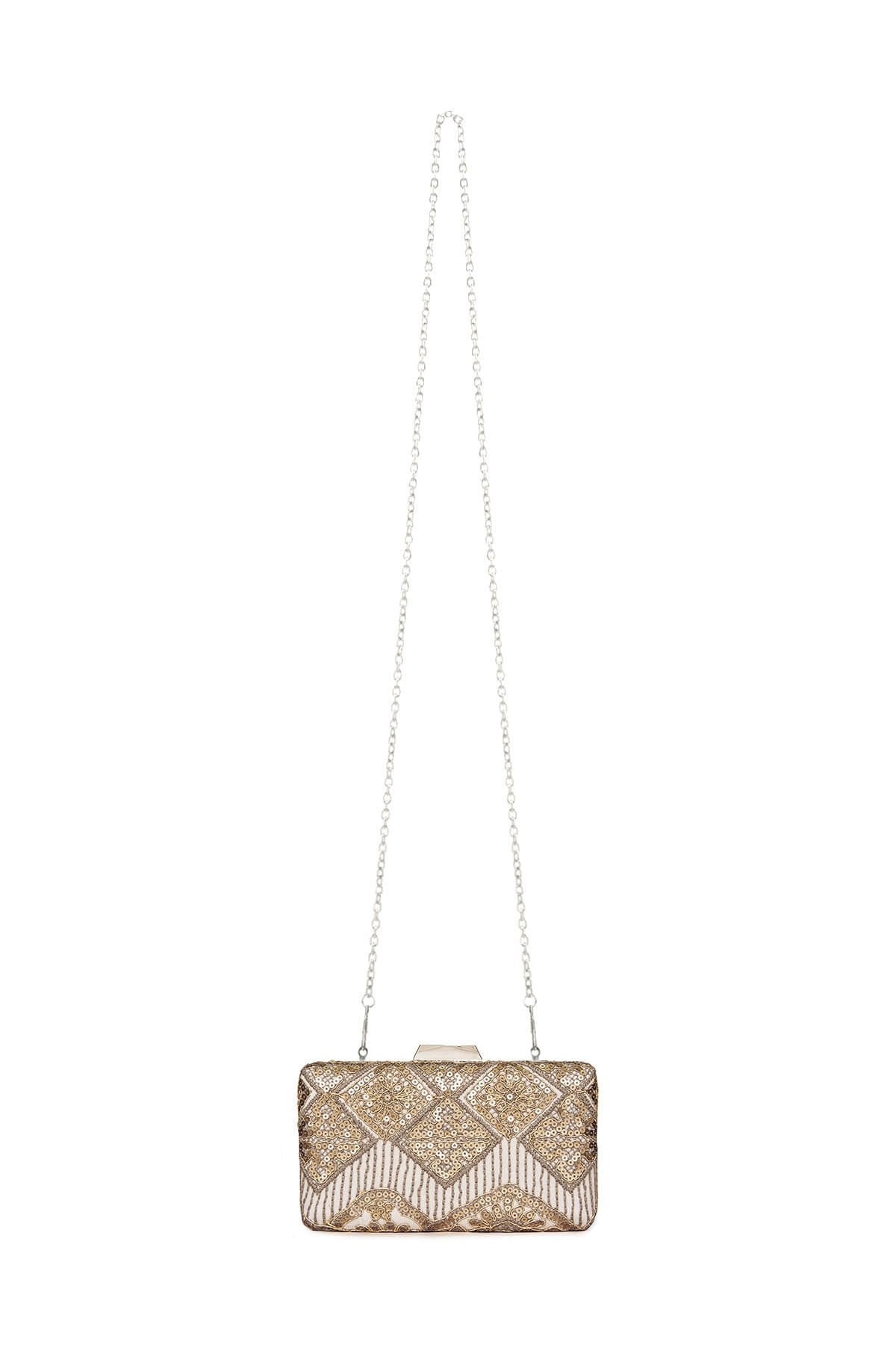 Choy Sequin Embroidered Clutch
