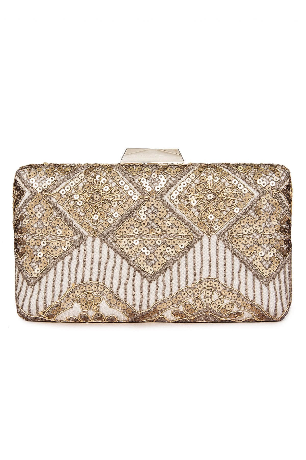 Choy Sequin Embroidered Clutch