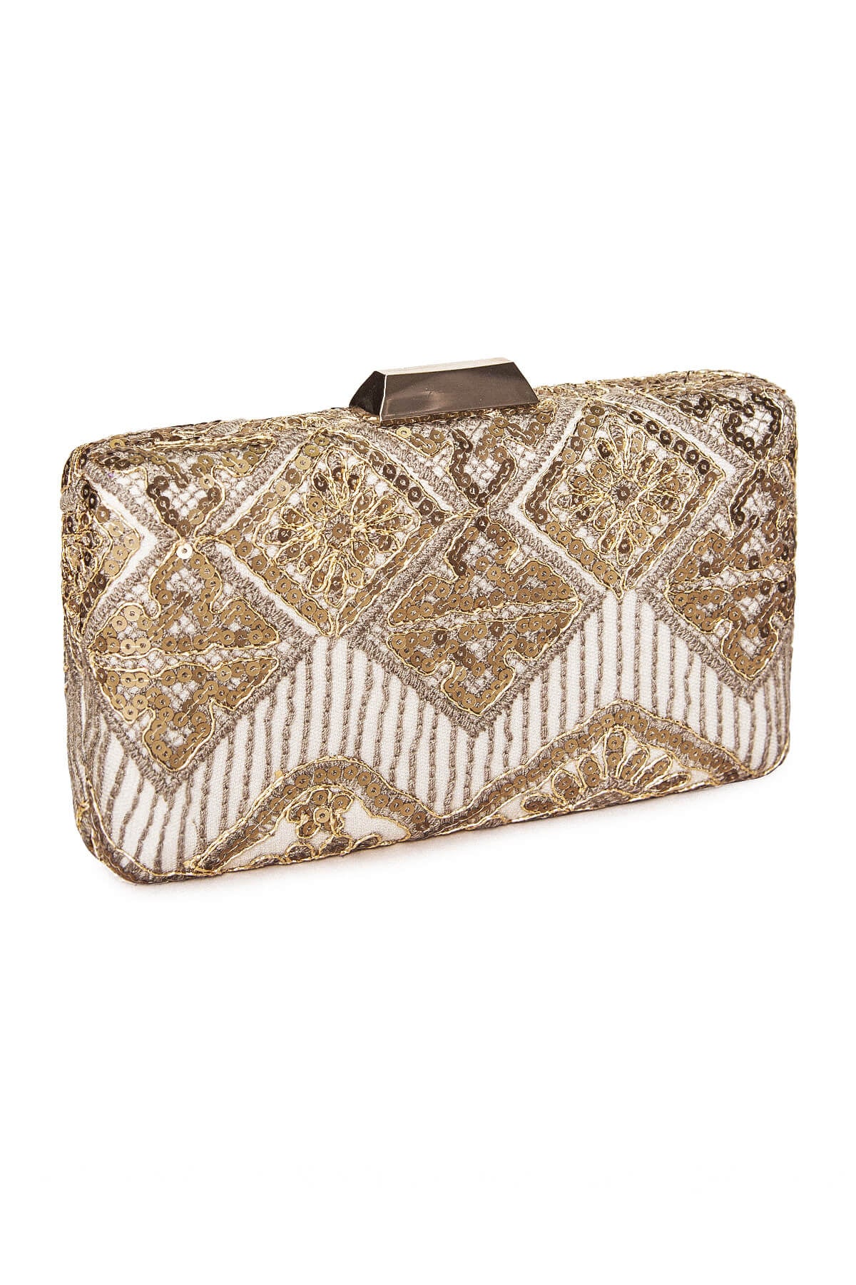 Choy Sequin Embroidered Clutch