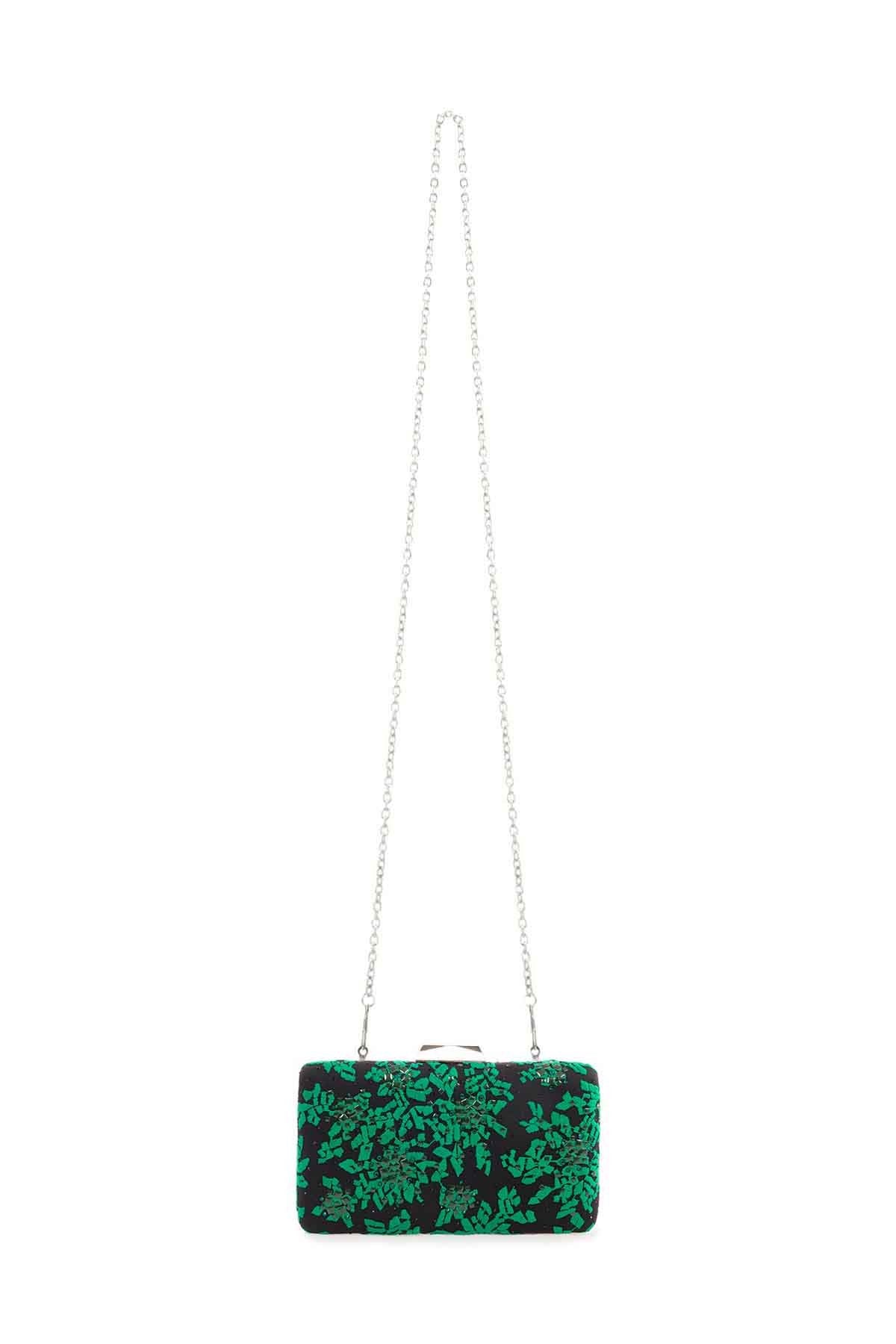 Tako Floral Embroidered Clutch