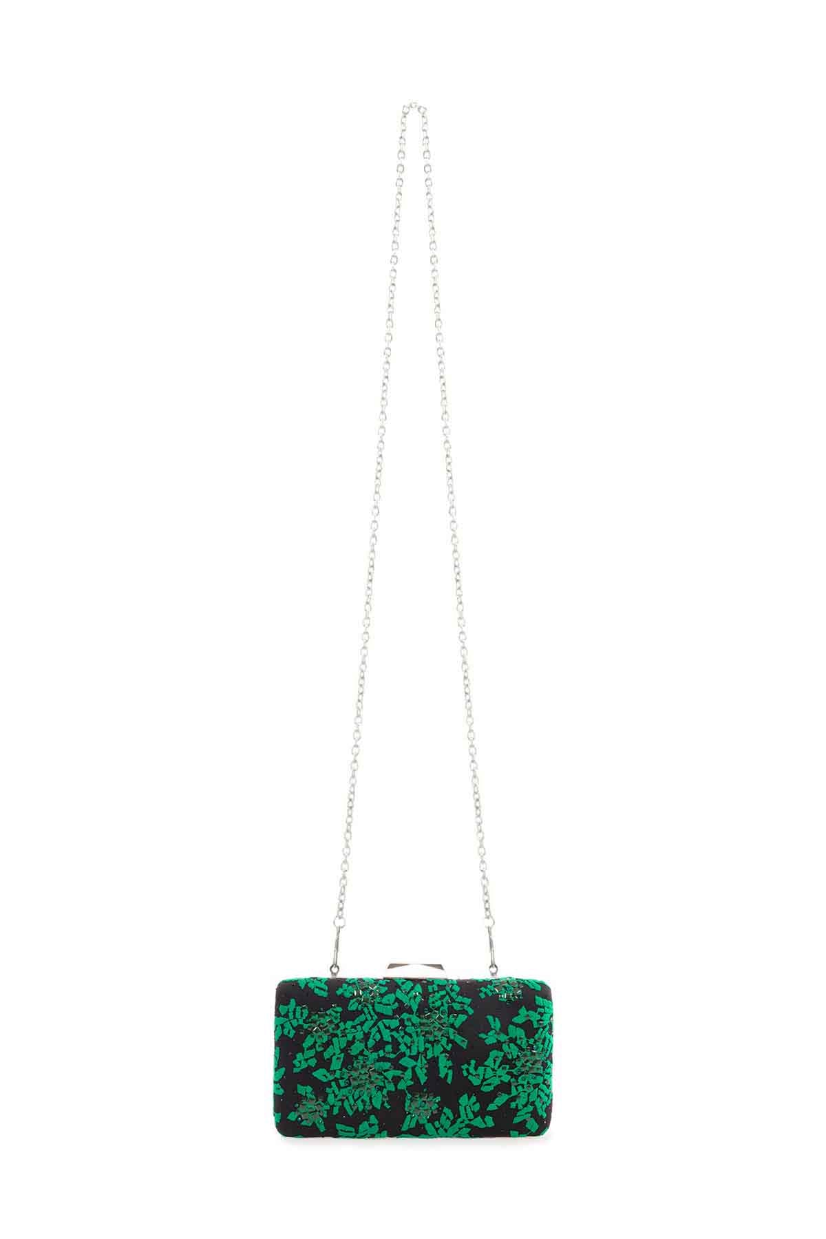 Tako Floral Embroidered Clutch