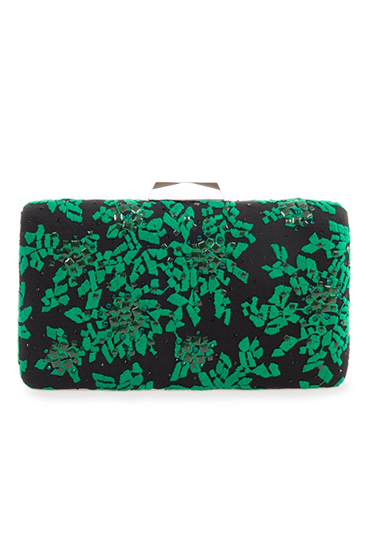 Tako Floral Embroidered Clutch