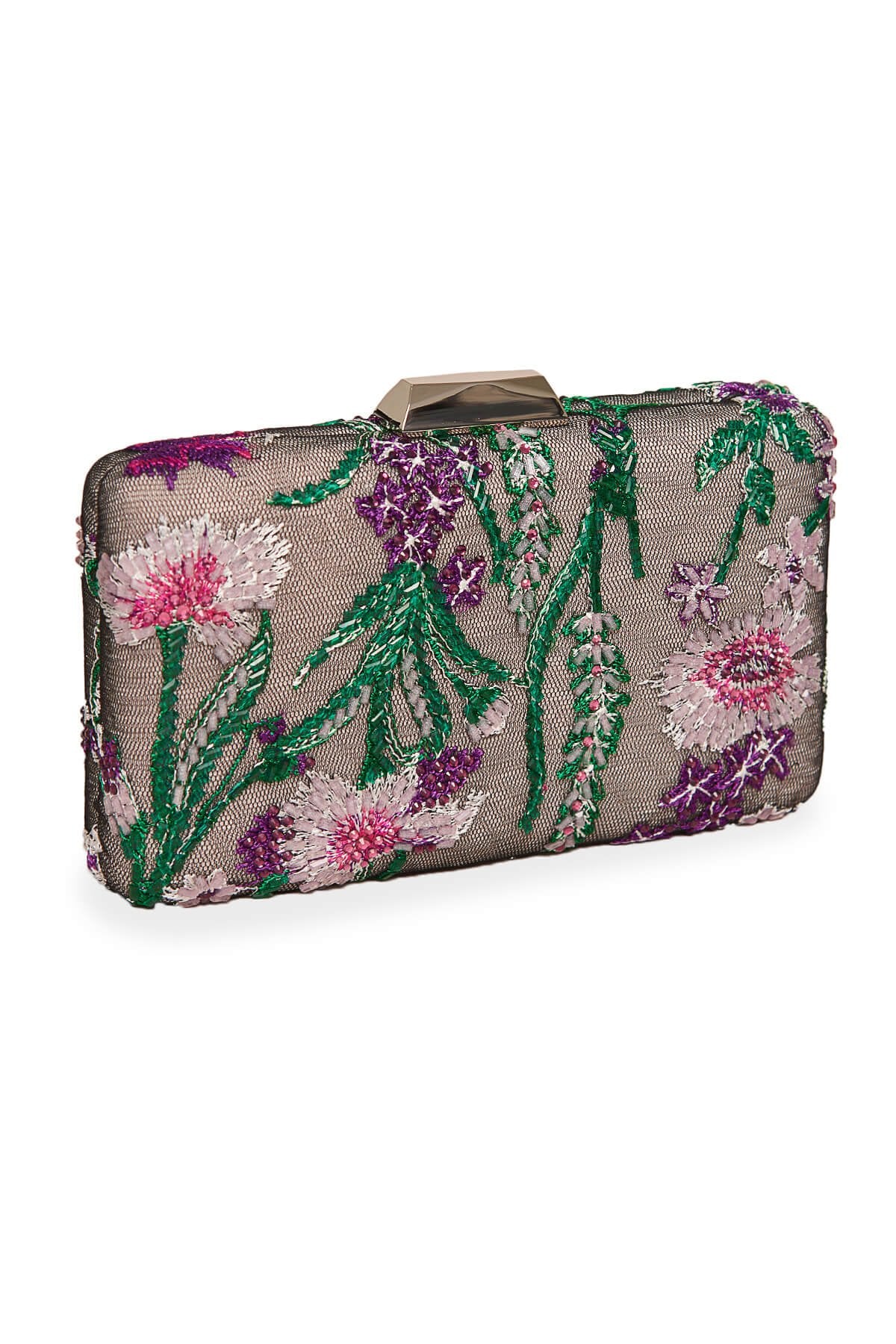 Garza Garden Embroidered Clutch
