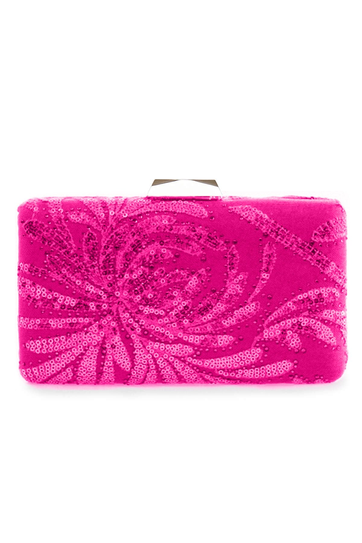 Keina Chrysanthemum Embroidered Clutch