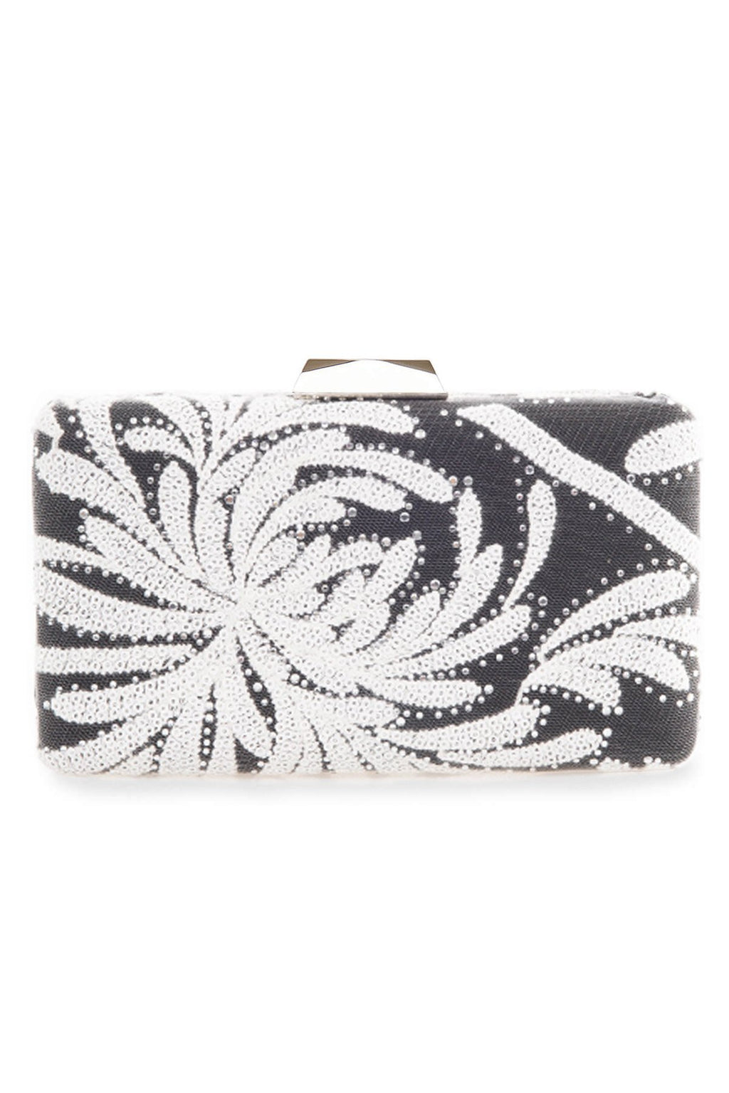 Keina Chrysanthemum Embroidered Clutch