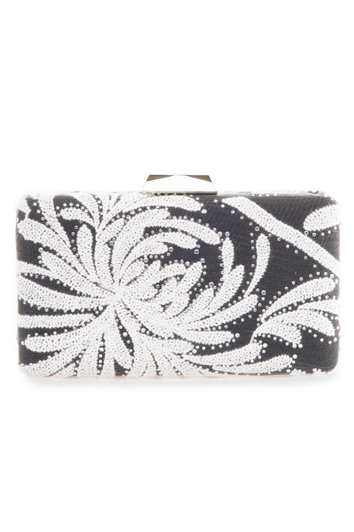 Keina Chrysanthemum Embroidered Clutch