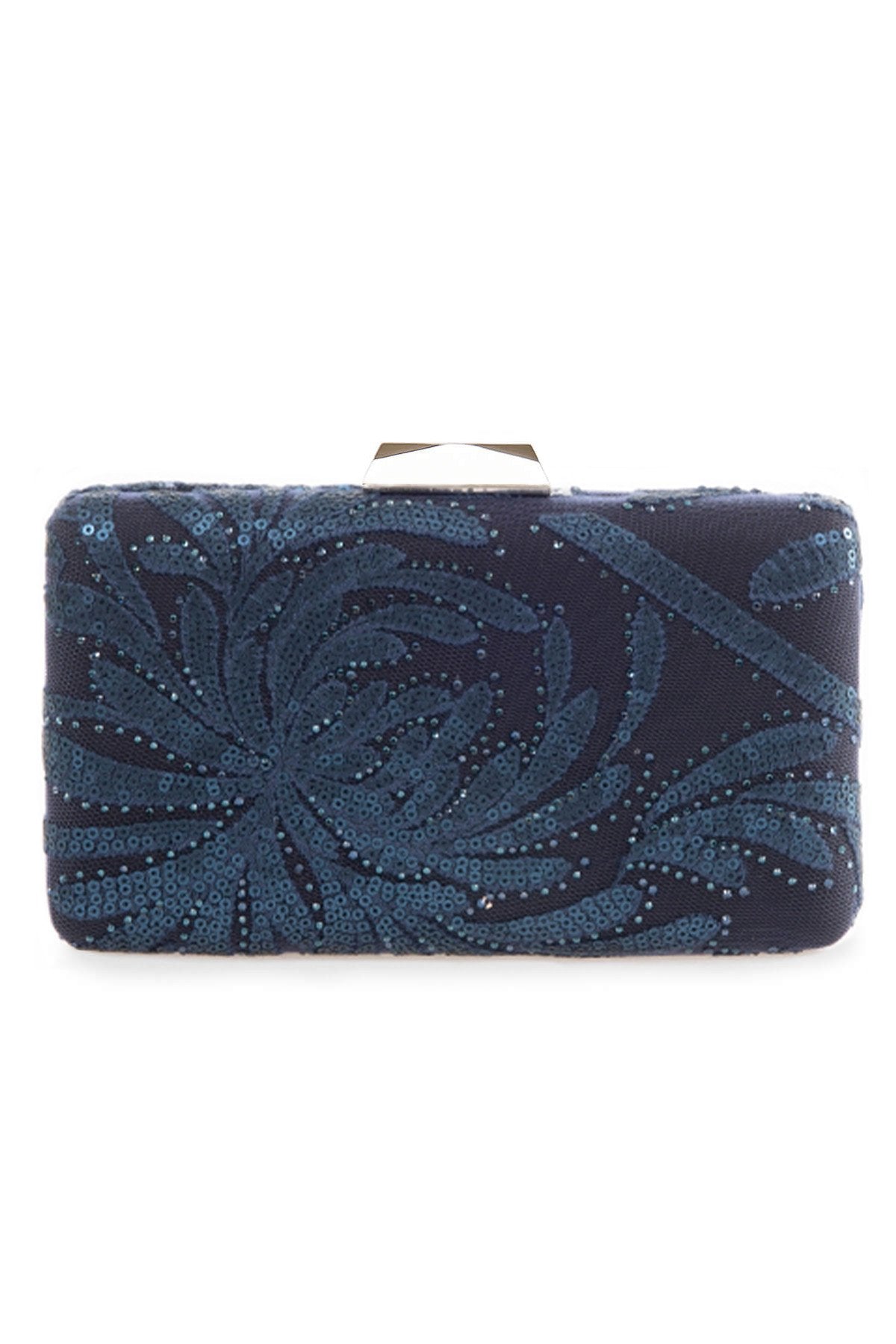 Keina Chrysanthemum Embroidered Clutch