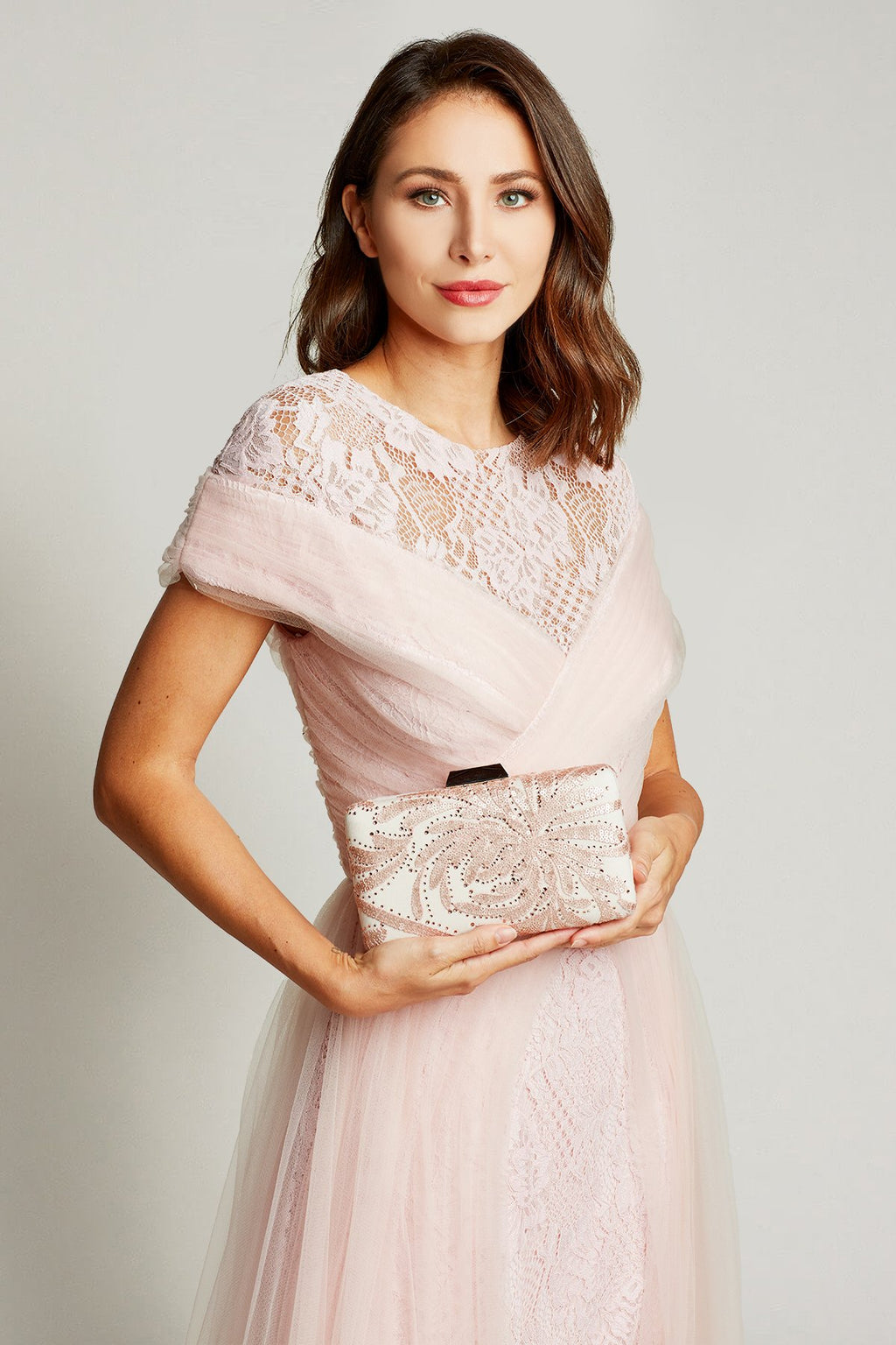 Keina Chrysanthemum Embroidered Clutch