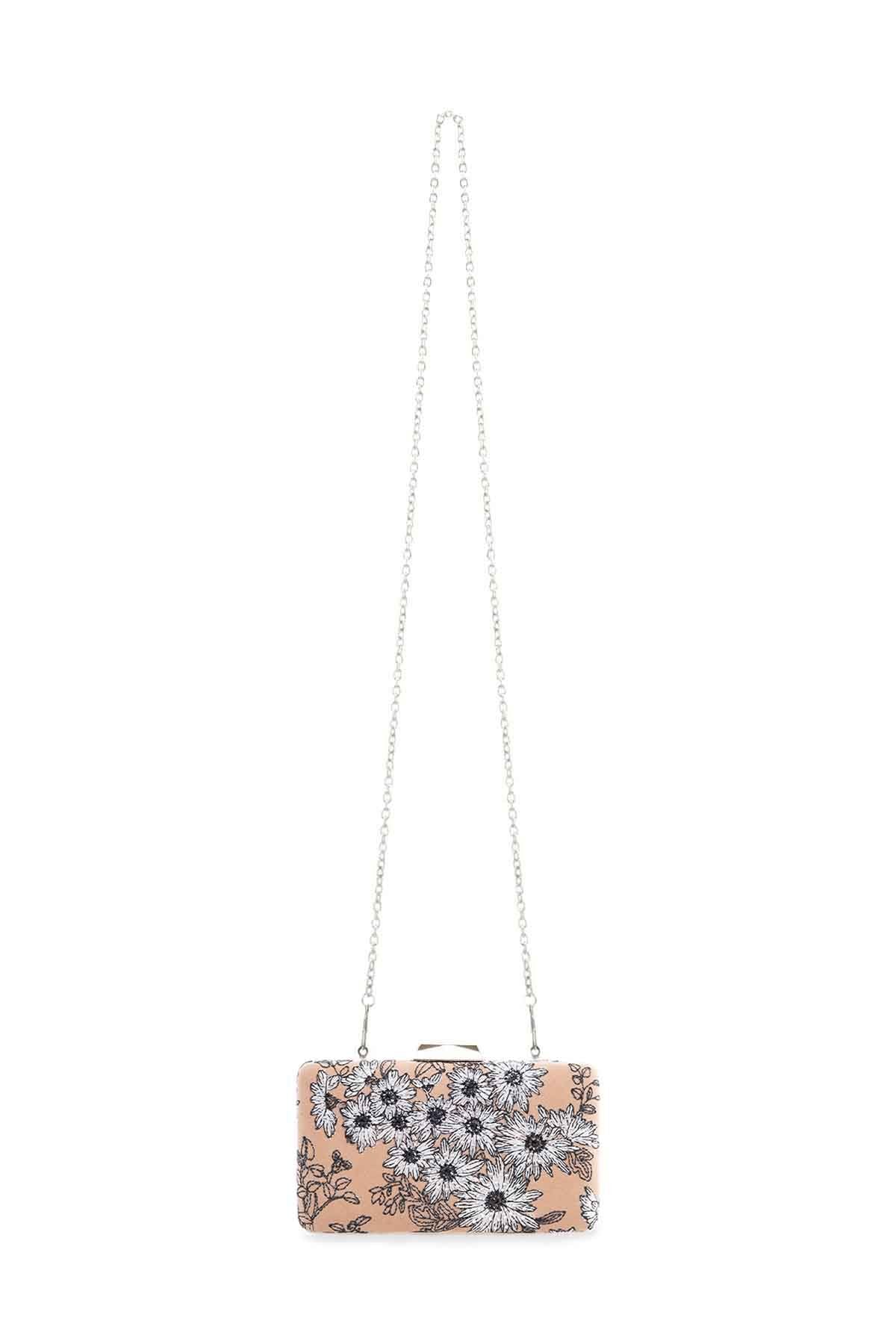 Ohta Crystal Floral Clutch