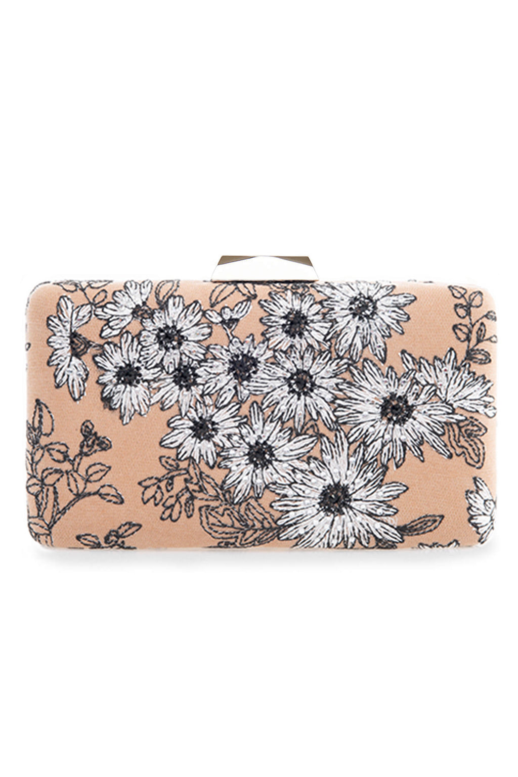 Ohta Crystal Floral Clutch