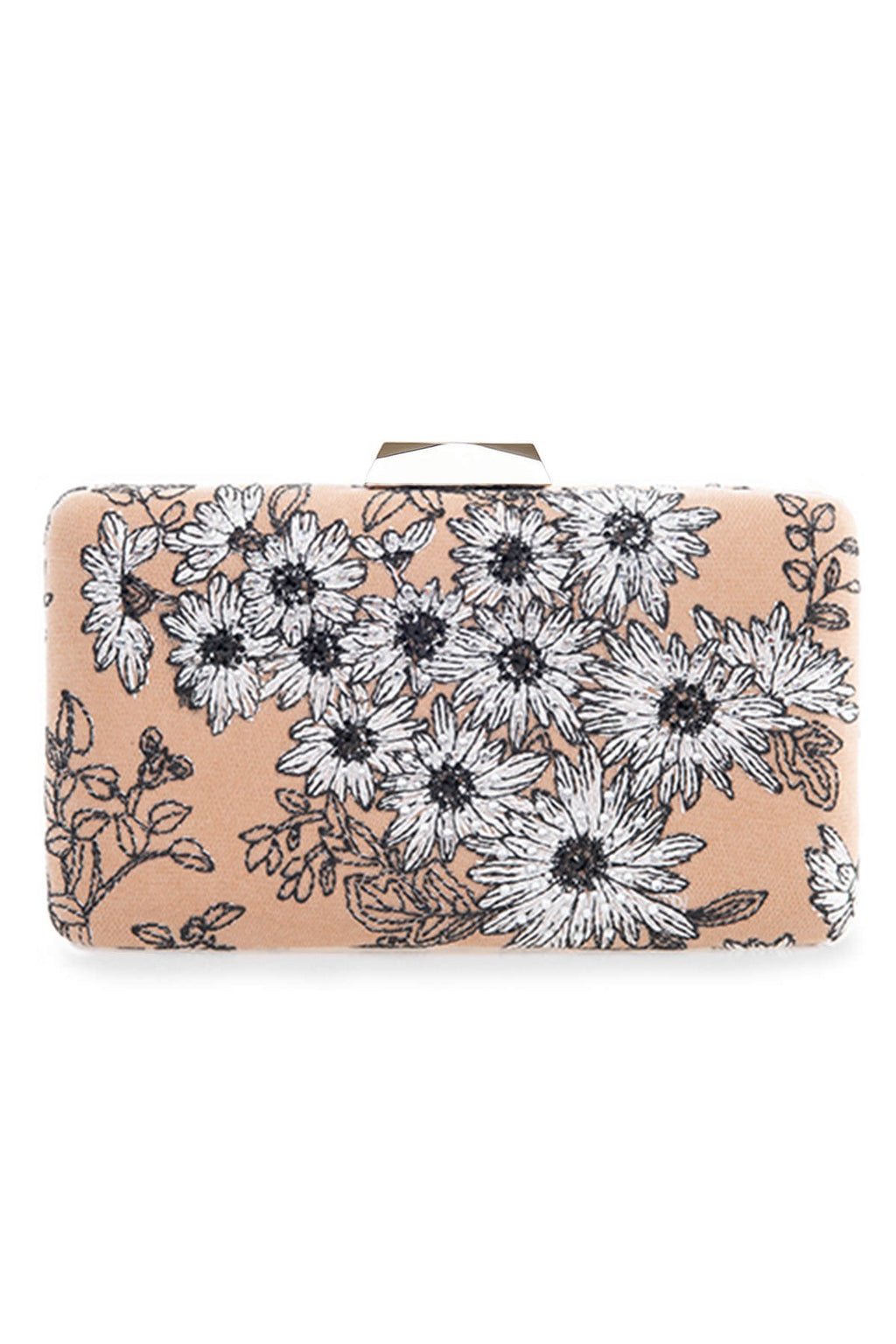 Ohta Crystal Floral Clutch