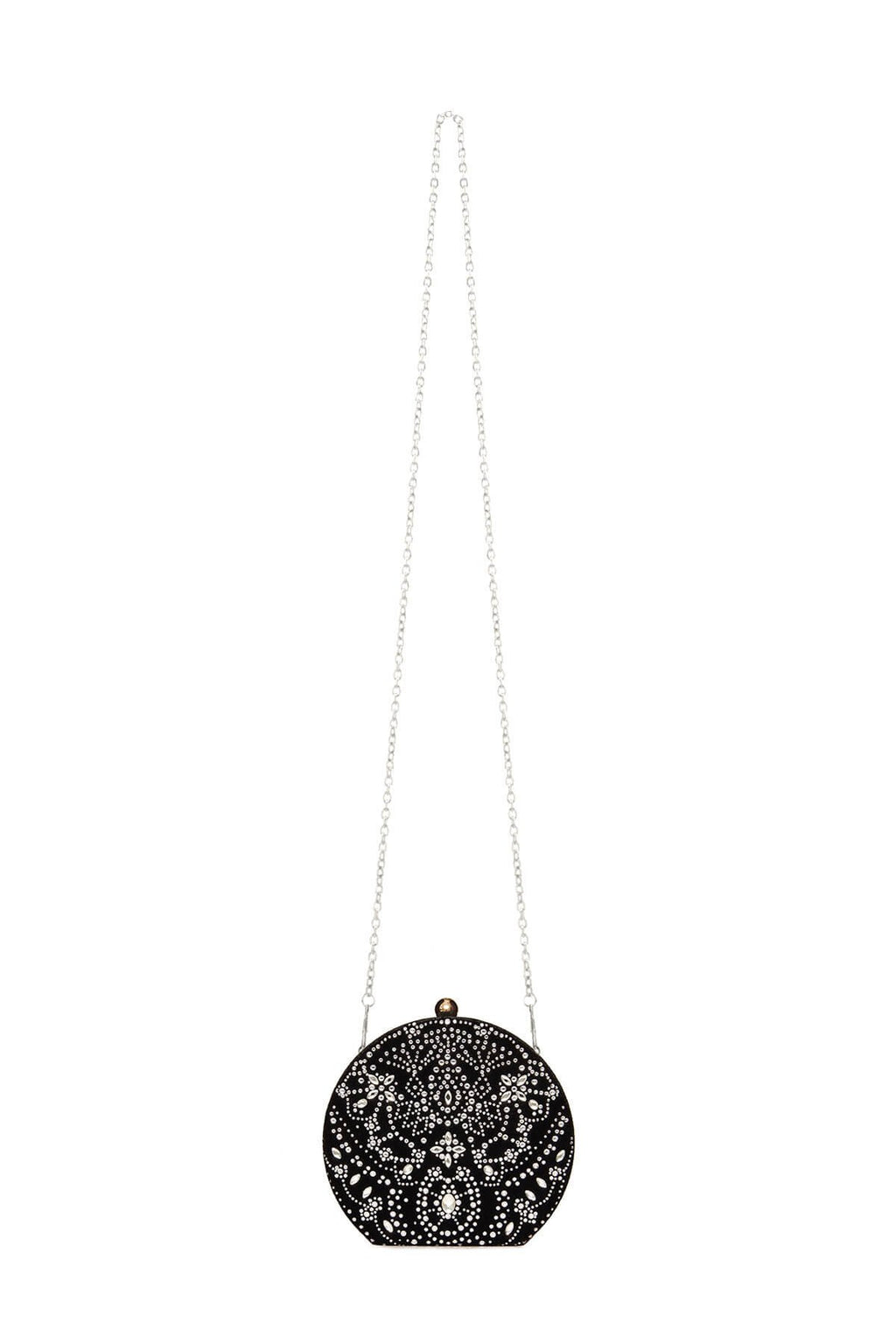 Karela Beaded Velvet Clutch
