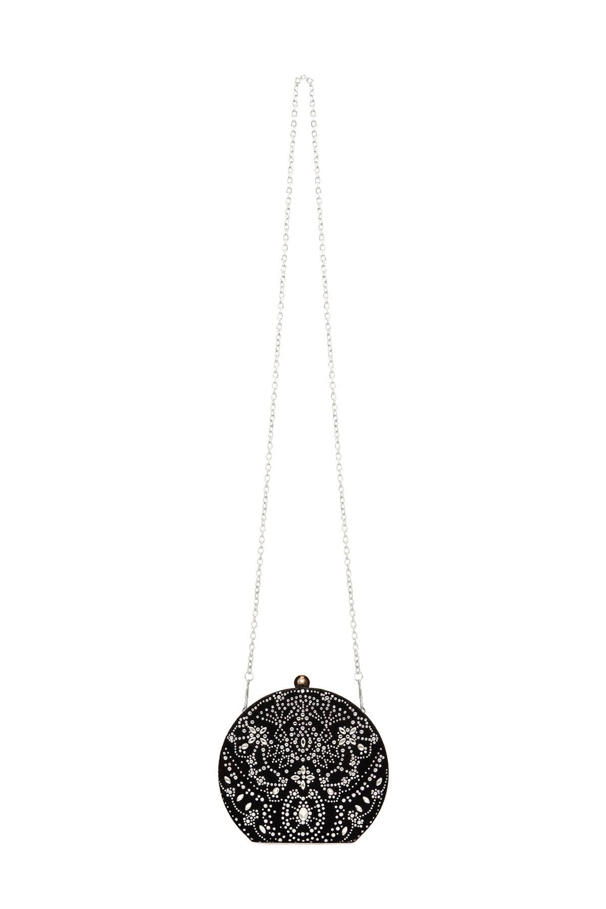 Karela Beaded Velvet Clutch