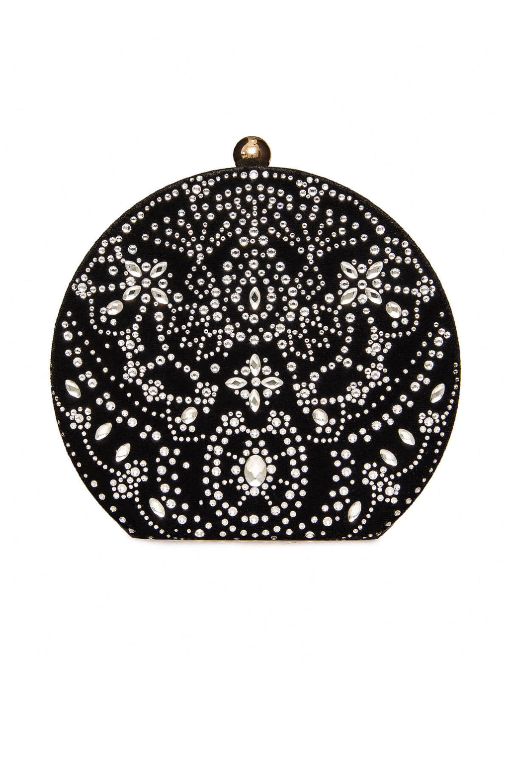 Karela Beaded Velvet Clutch