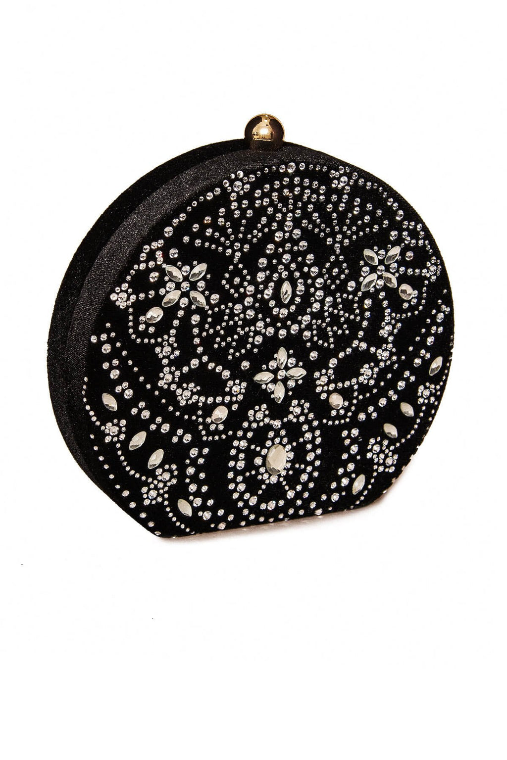 Karela Beaded Velvet Clutch