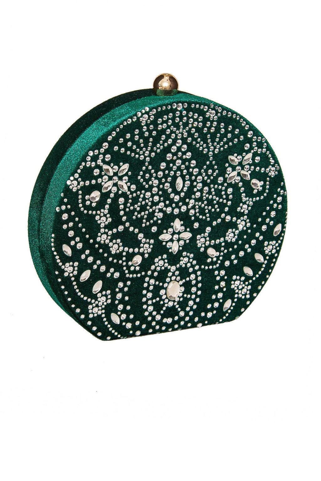 Karela Beaded Velvet Clutch