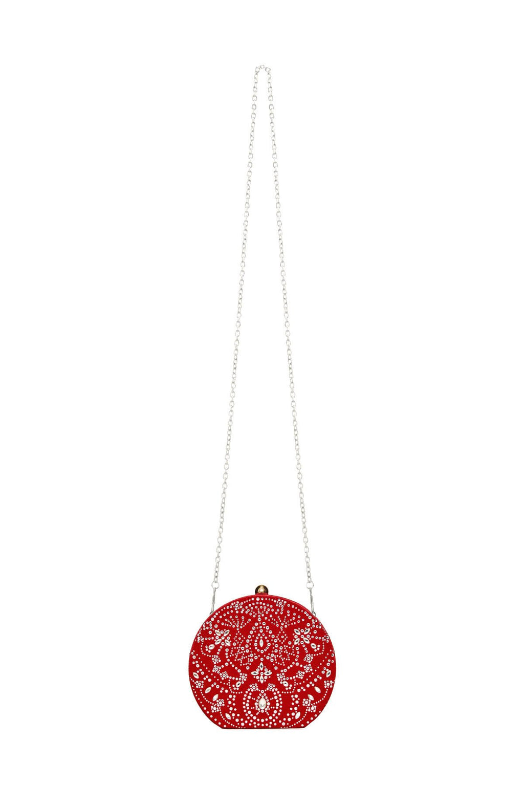 Karela Beaded Velvet Clutch