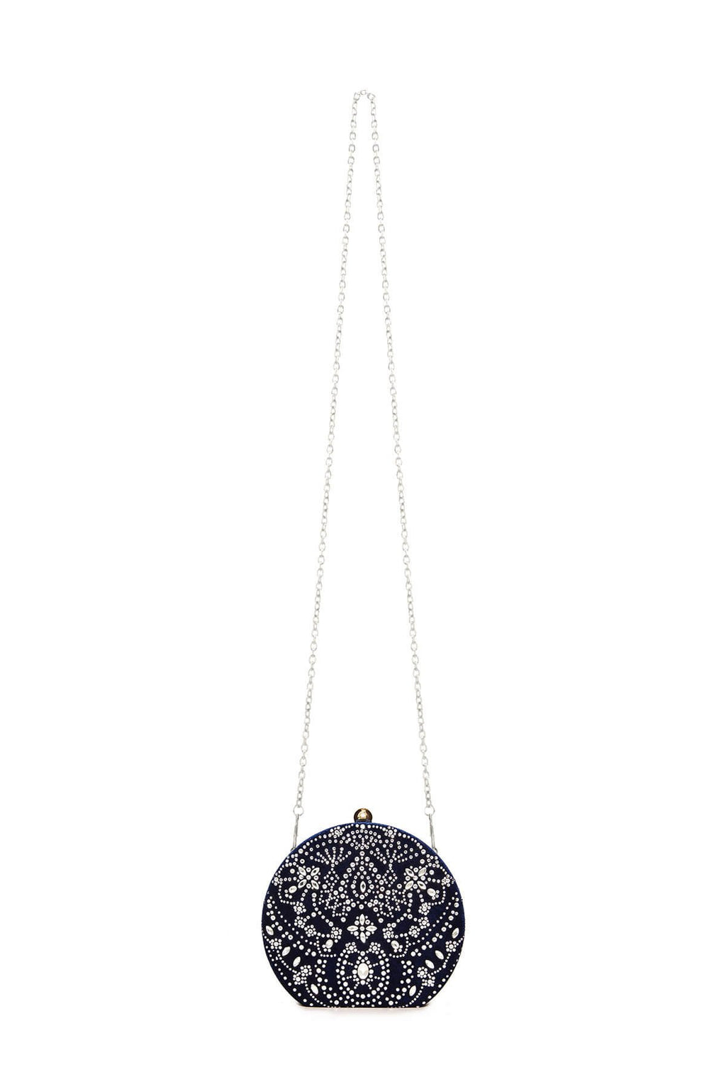 Karela Beaded Velvet Clutch