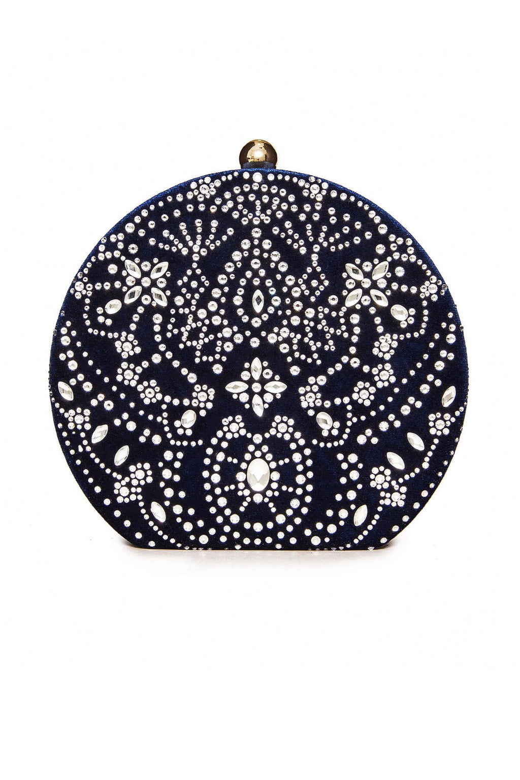 Karela Beaded Velvet Clutch