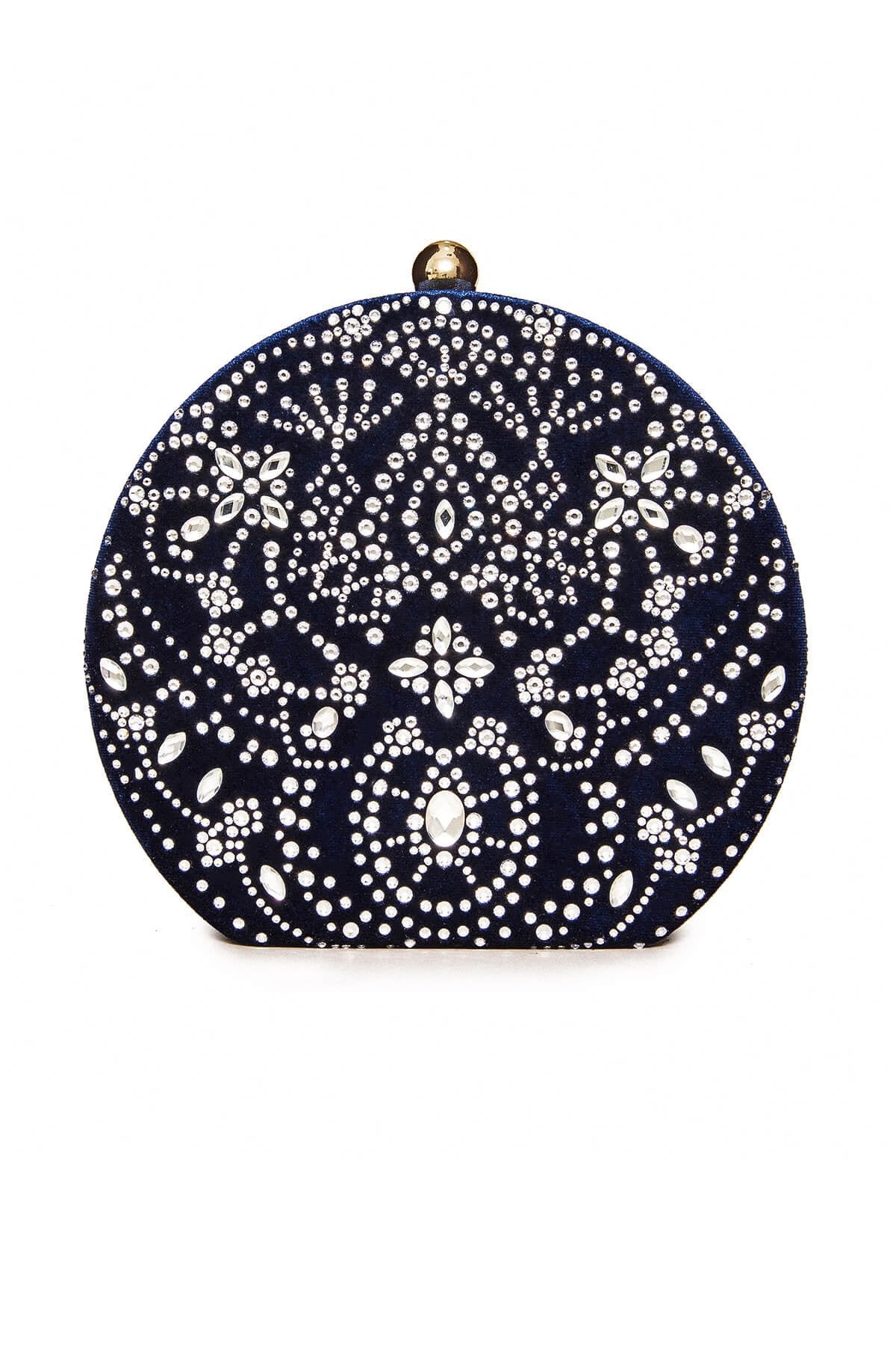 Karela Beaded Velvet Clutch