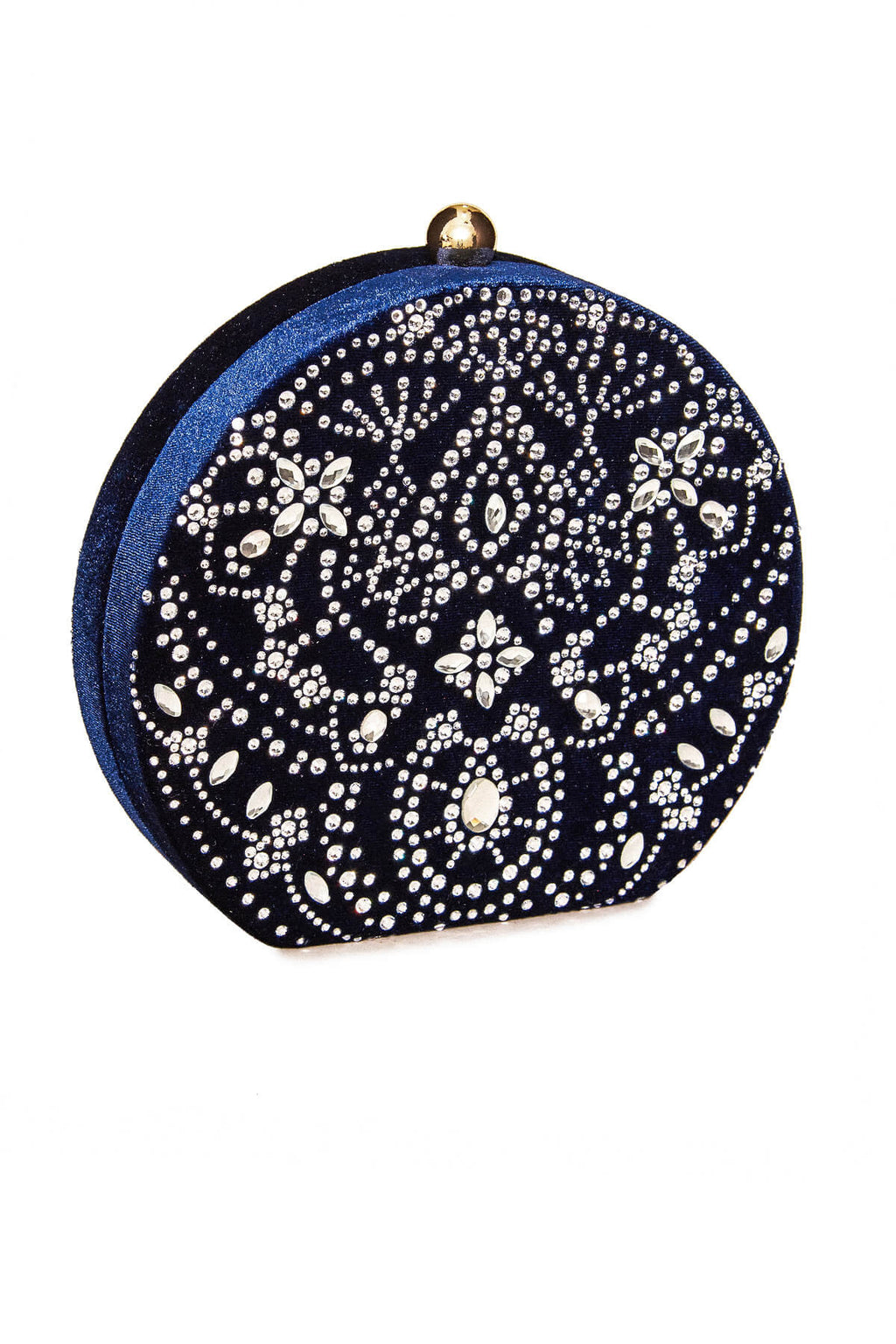 Karela Beaded Velvet Clutch