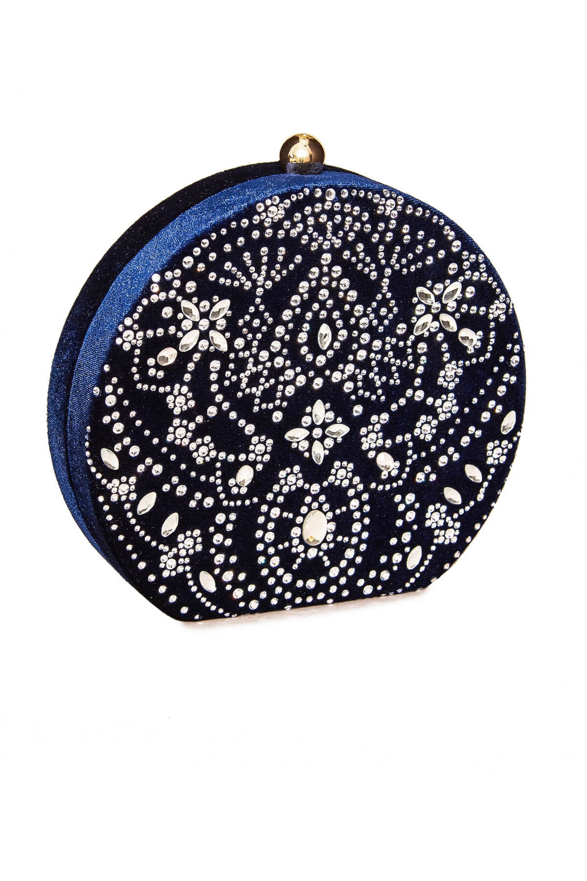 Karela Beaded Velvet Clutch