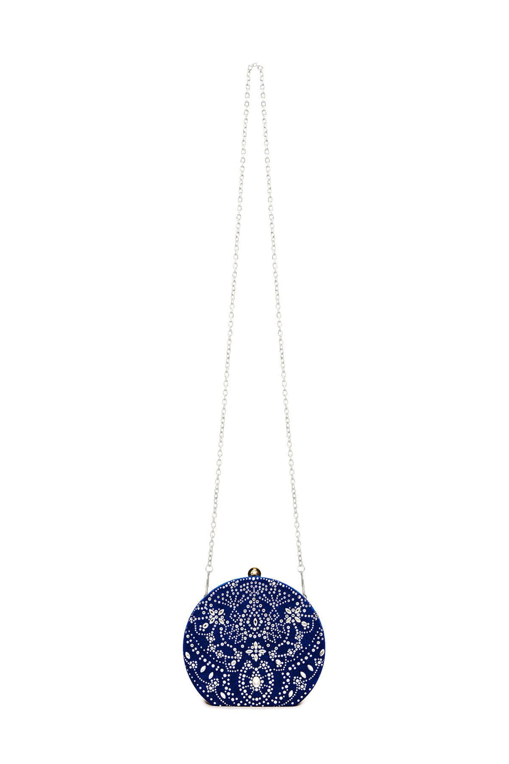 Karela Beaded Velvet Clutch