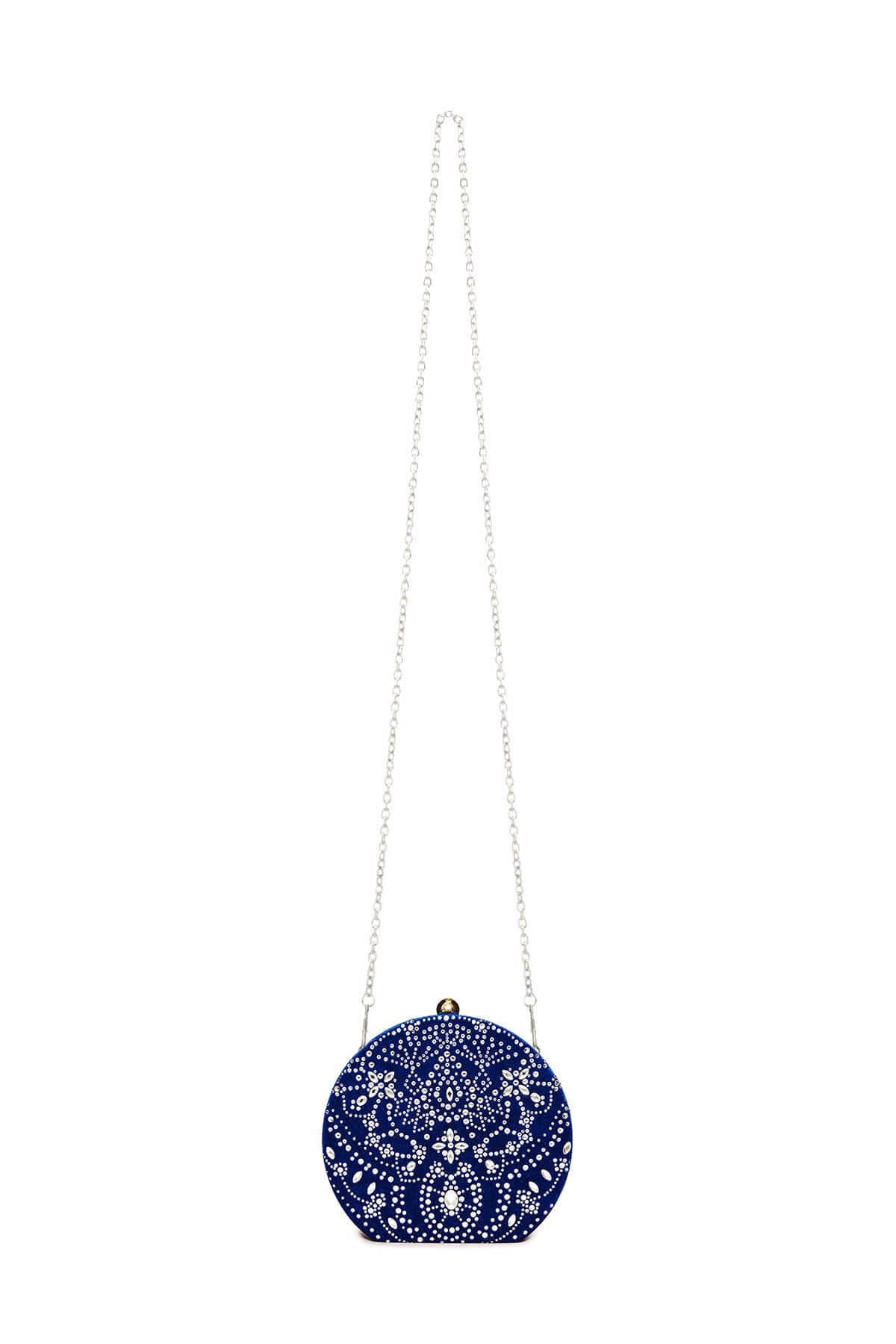Karela Beaded Velvet Clutch